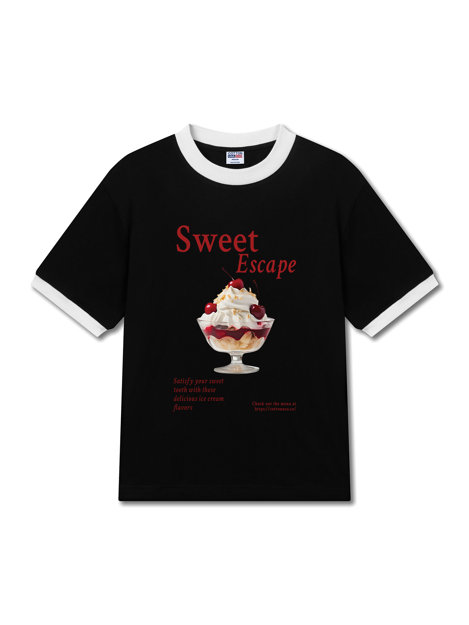 Áo Thun Ringer Relaxed Fit Tropical Sweet Escape