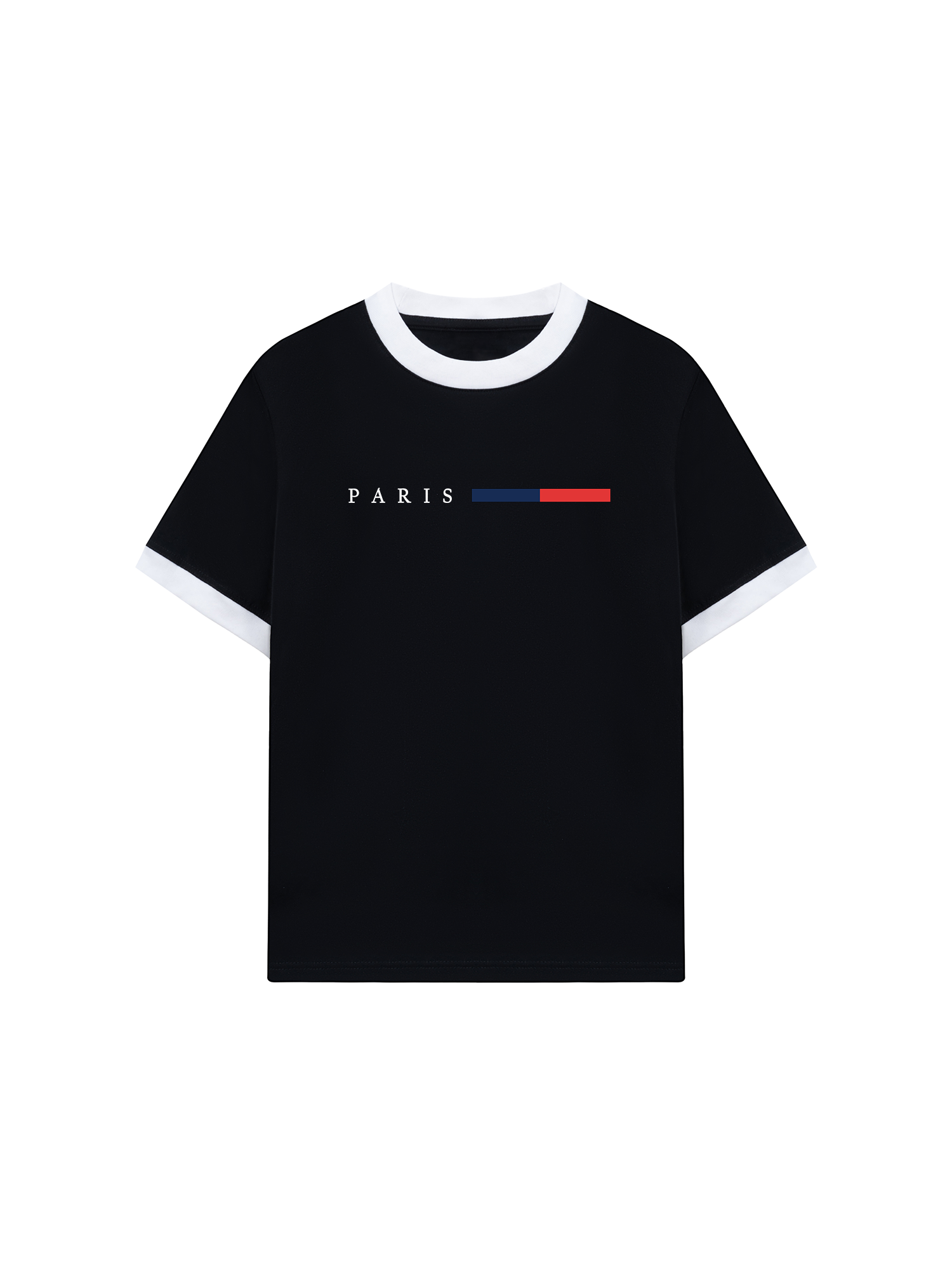 Áo Thun Ringer Relaxed Fit City Paris Basic Logo