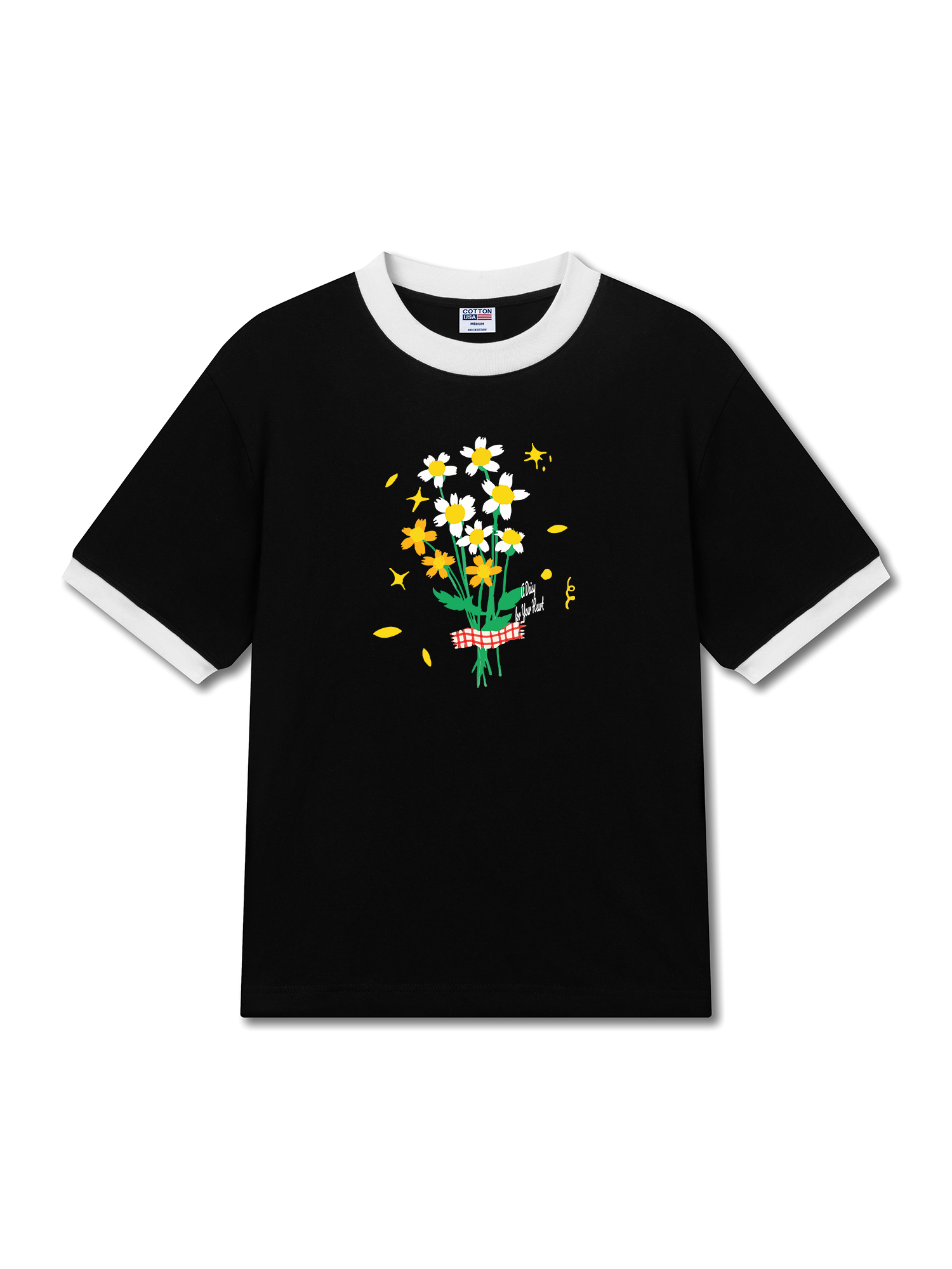 Áo Thun Ringer Relaxed Fit A Daisy for Your Heart