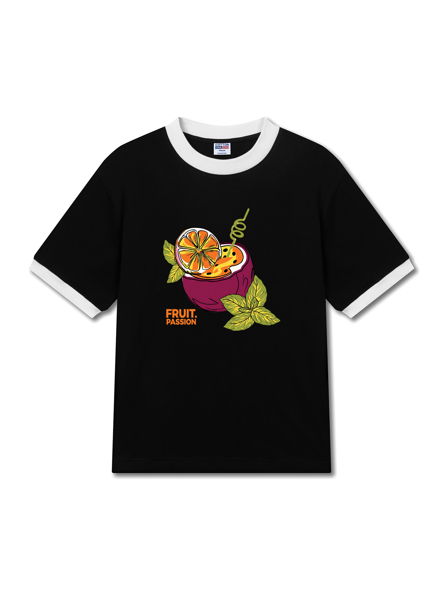 Áo Thun Ringer Relaxed Fit Tropical Passion Fruit