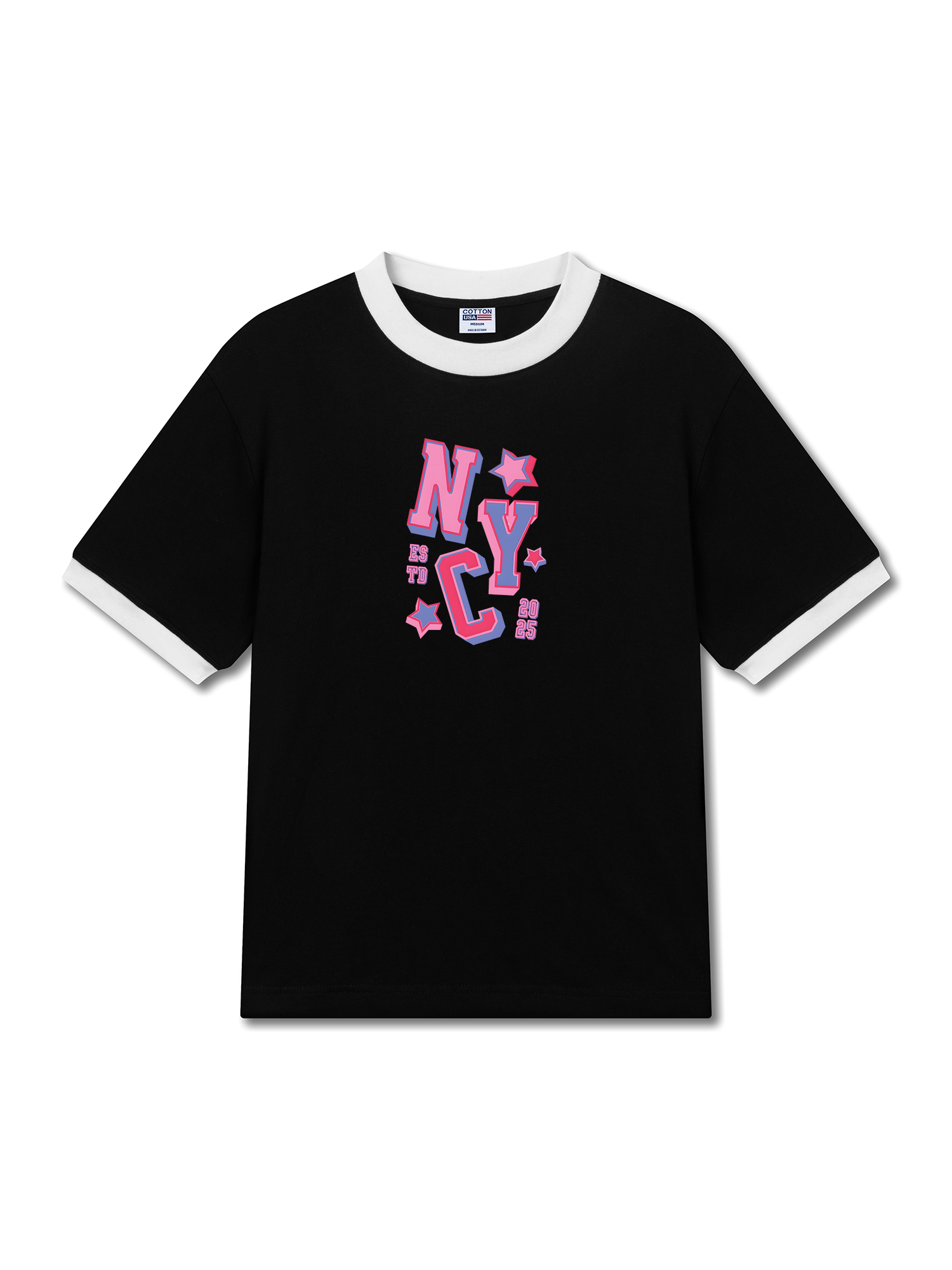 Áo Thun Ringer Relaxed Fit City NYC