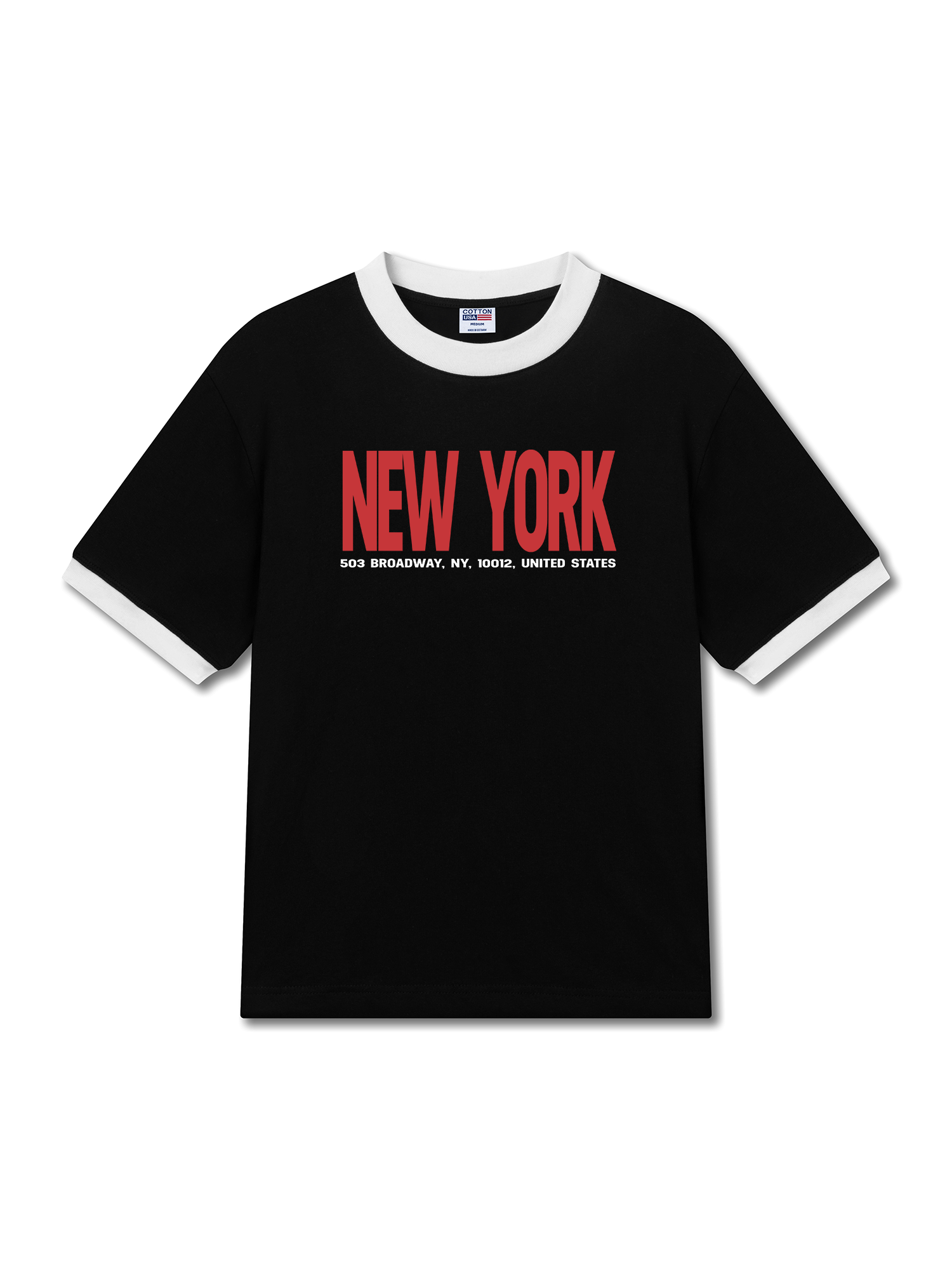 Áo Thun Ringer Relaxed Fit City New York
