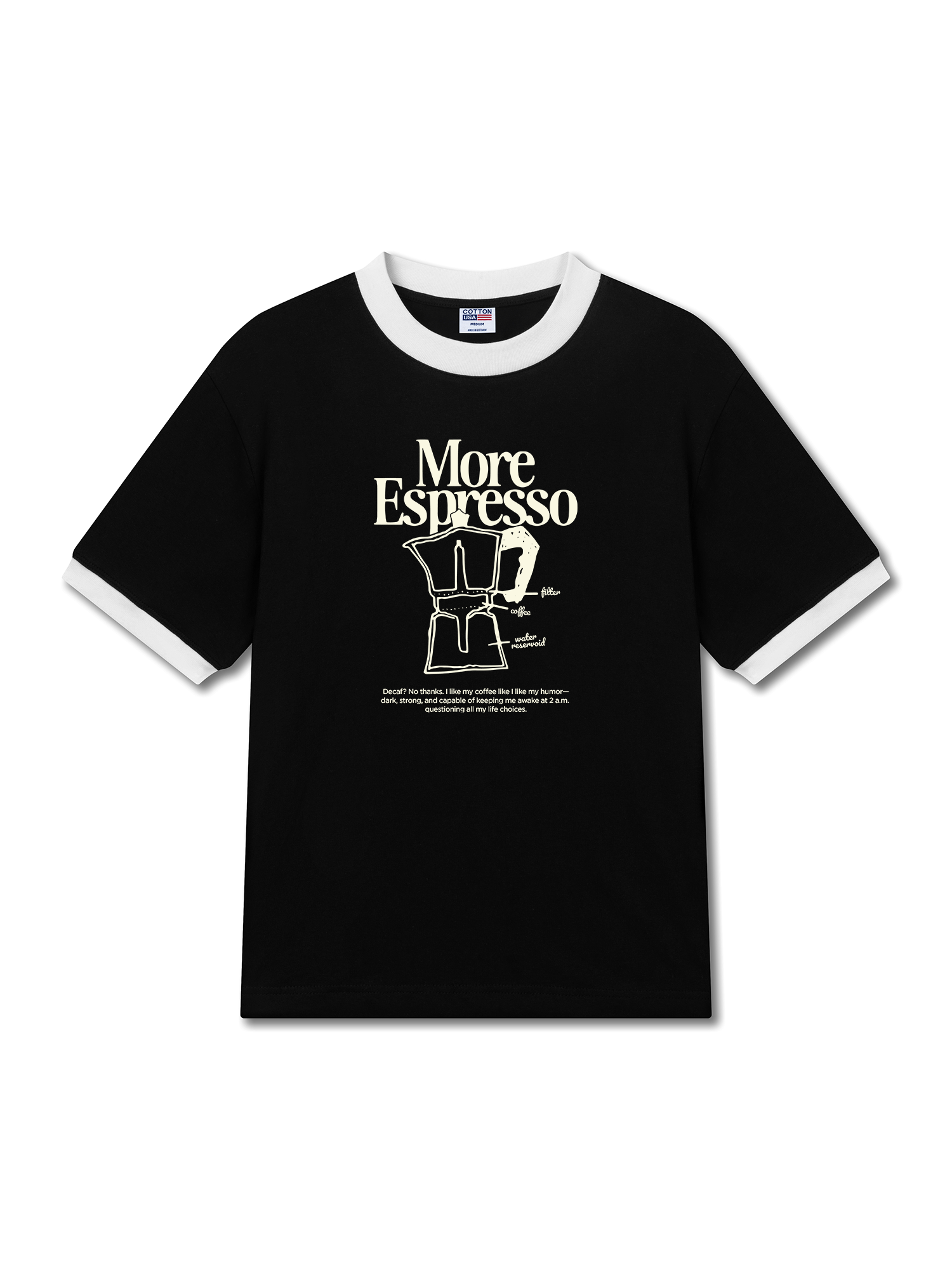 Áo Thun Ringer Relaxed Fit More Espresso