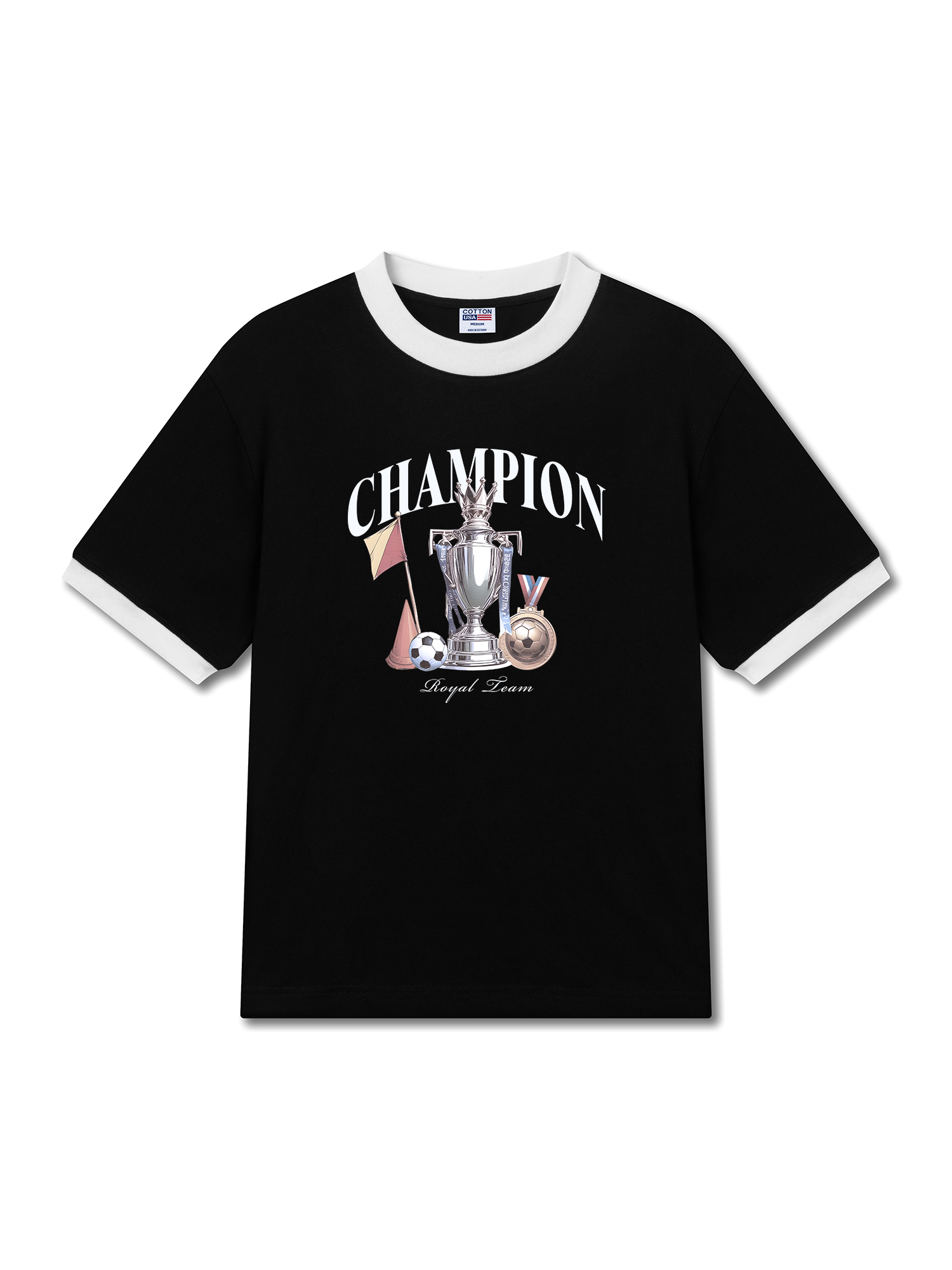 Áo Thun Ringer Relaxed Fit Champions Royal Team