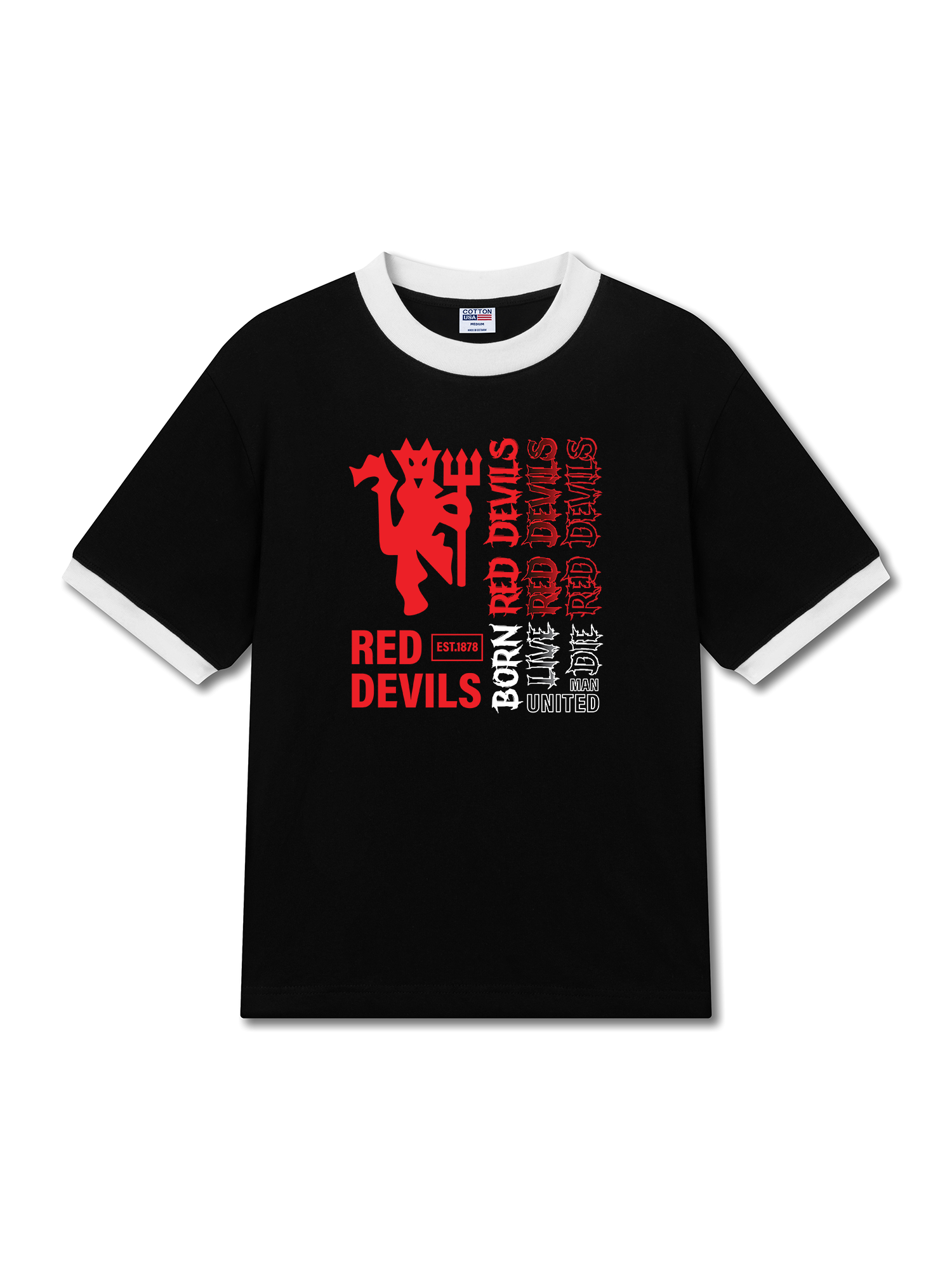 Áo Thun Ringer Relaxed Fit Red Devils EST 1878