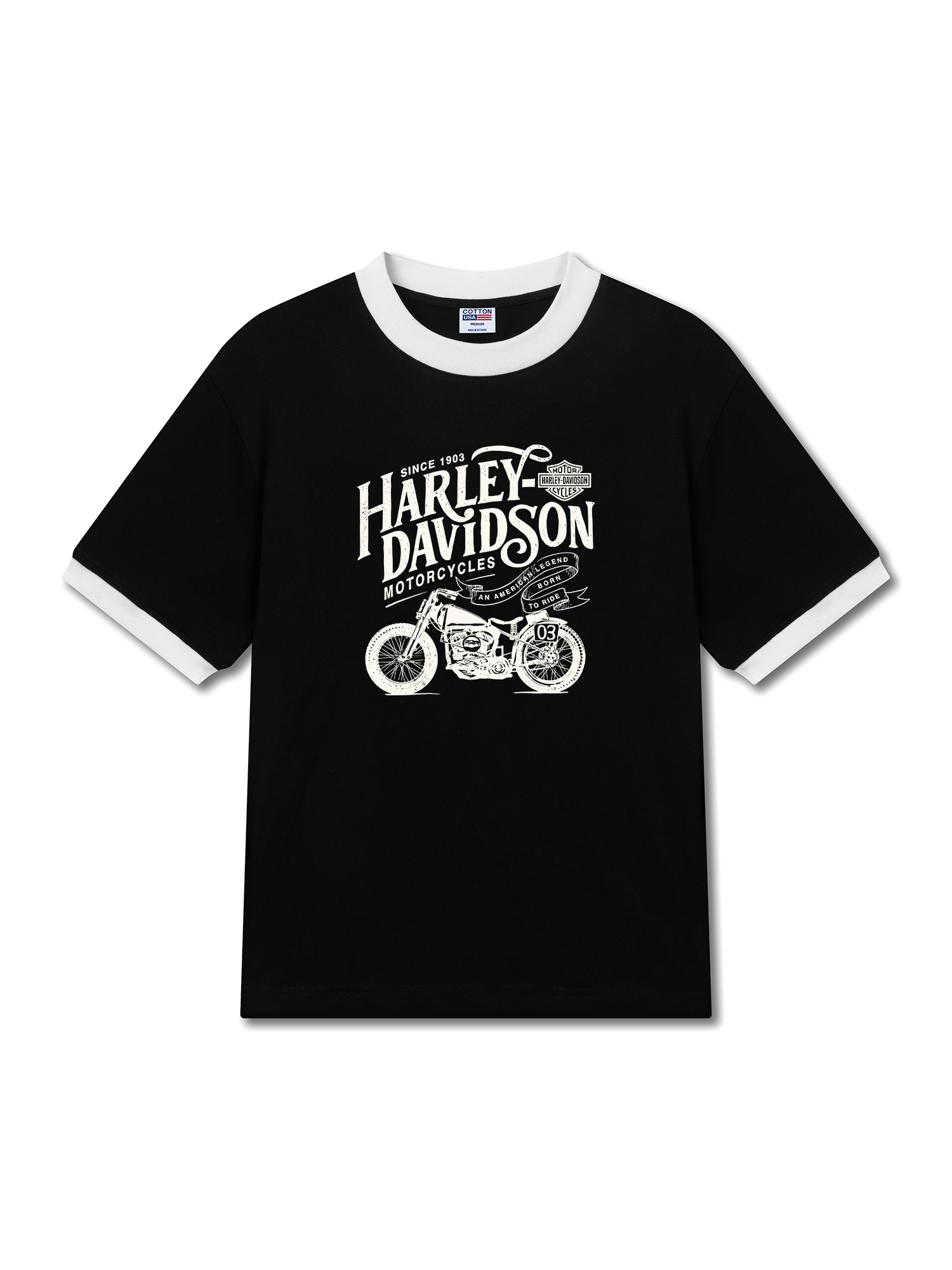 Áo Thun Ringer Relaxed Fit Motorcycles Harley Davidson