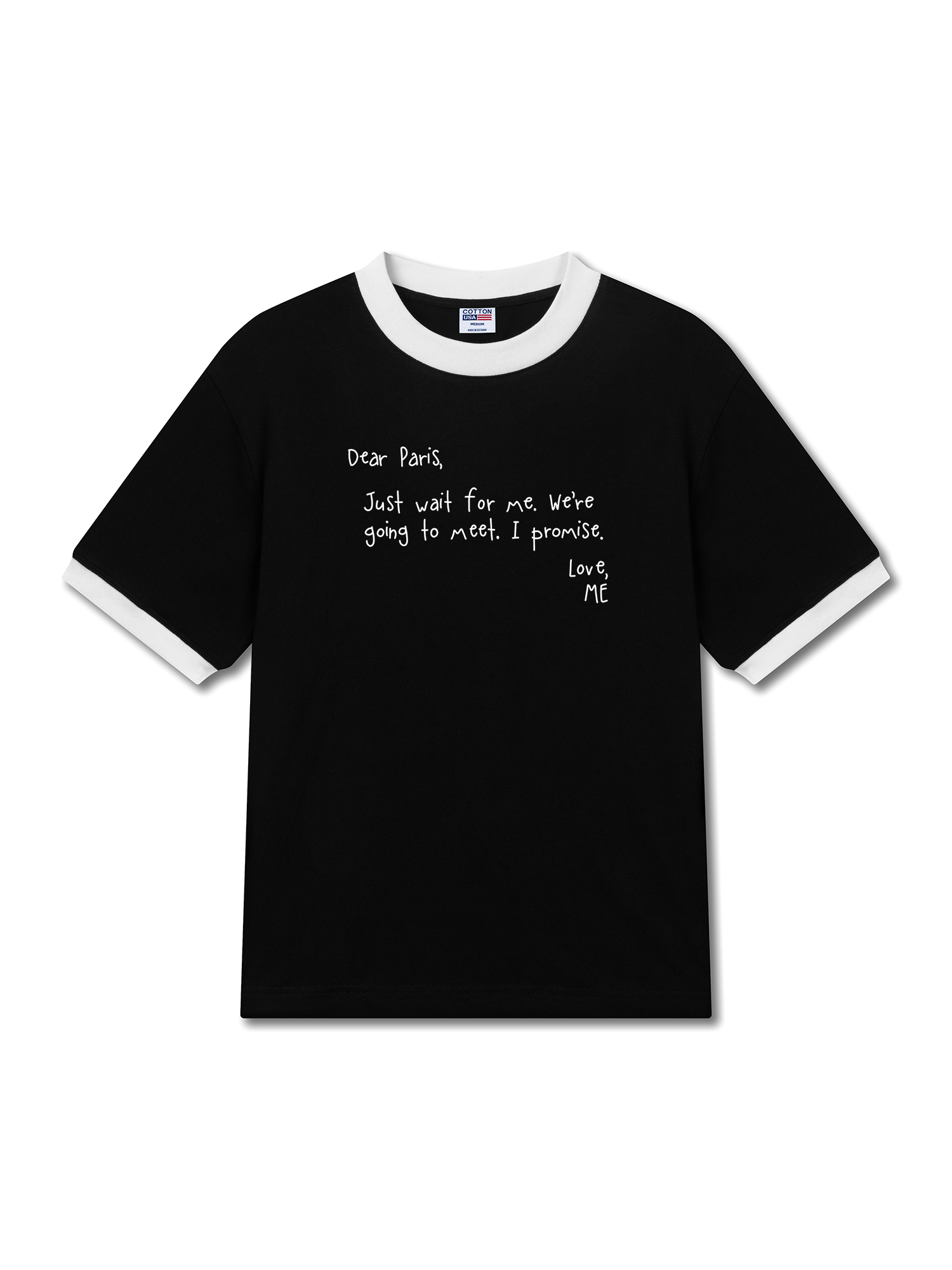 Áo Thun Ringer Relaxed Fit City Dear Paris