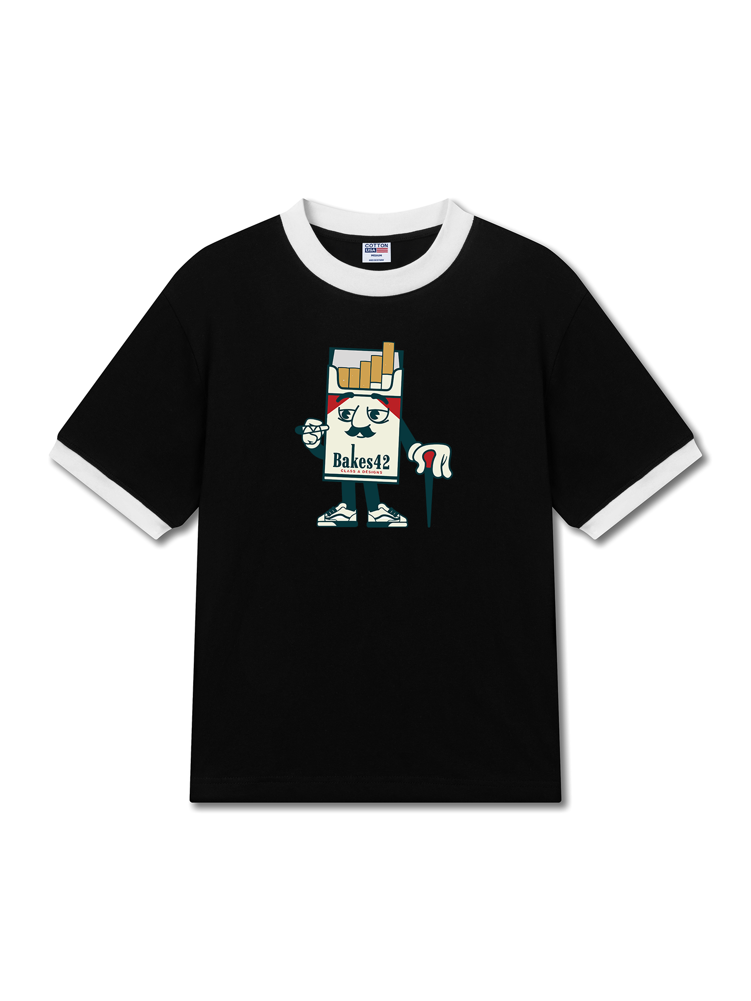 Áo Thun Ringer Relaxed Fit Marlboro Bakes 42 Mascot