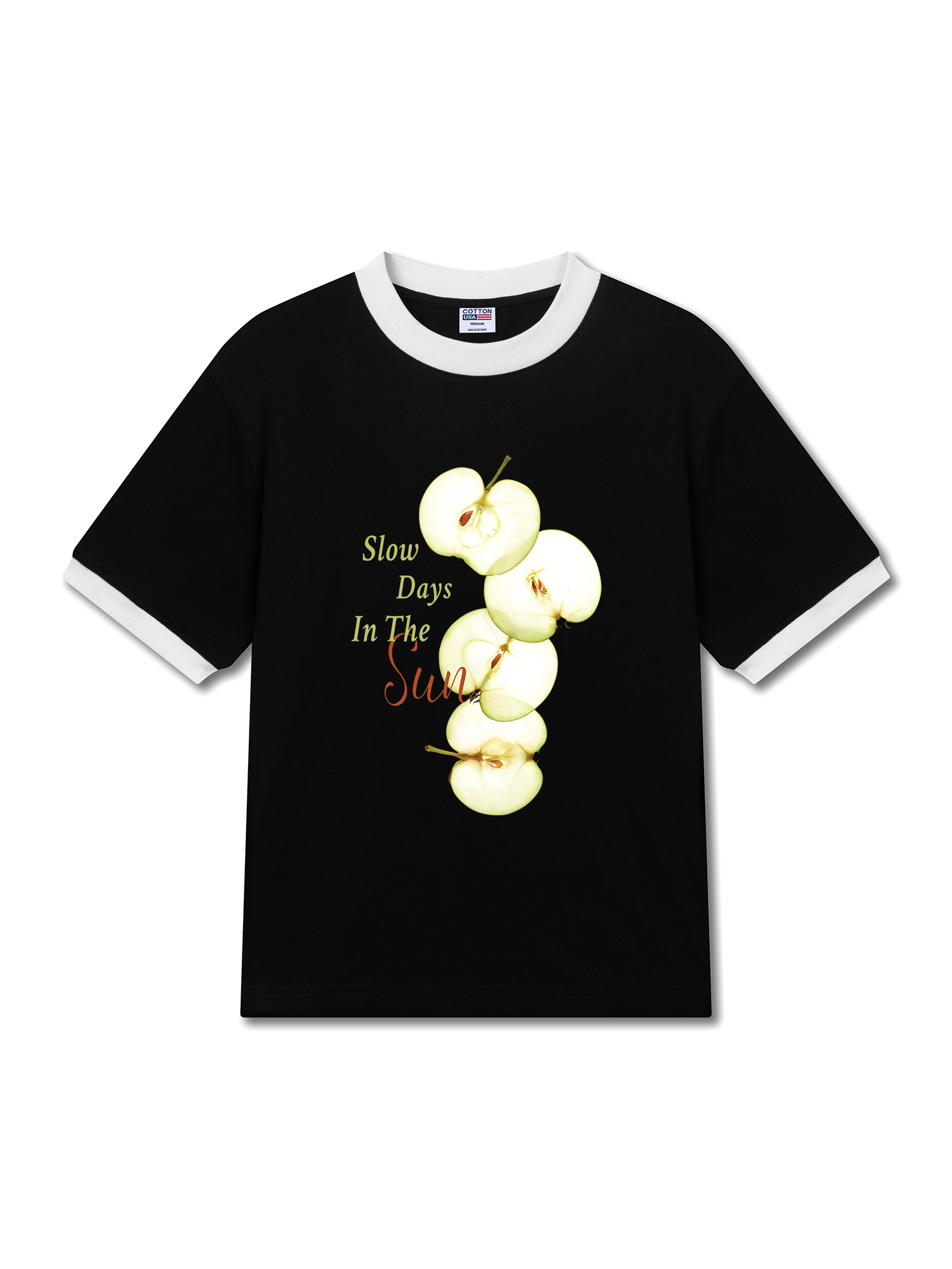 Áo Thun Ringer Relaxed Fit Tropical Slow Days In The Sun