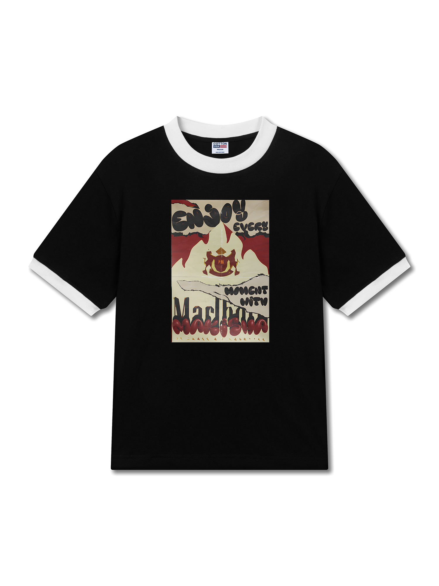 Áo Thun Ringer Relaxed Fit Marlboro Enjoy Every Moment