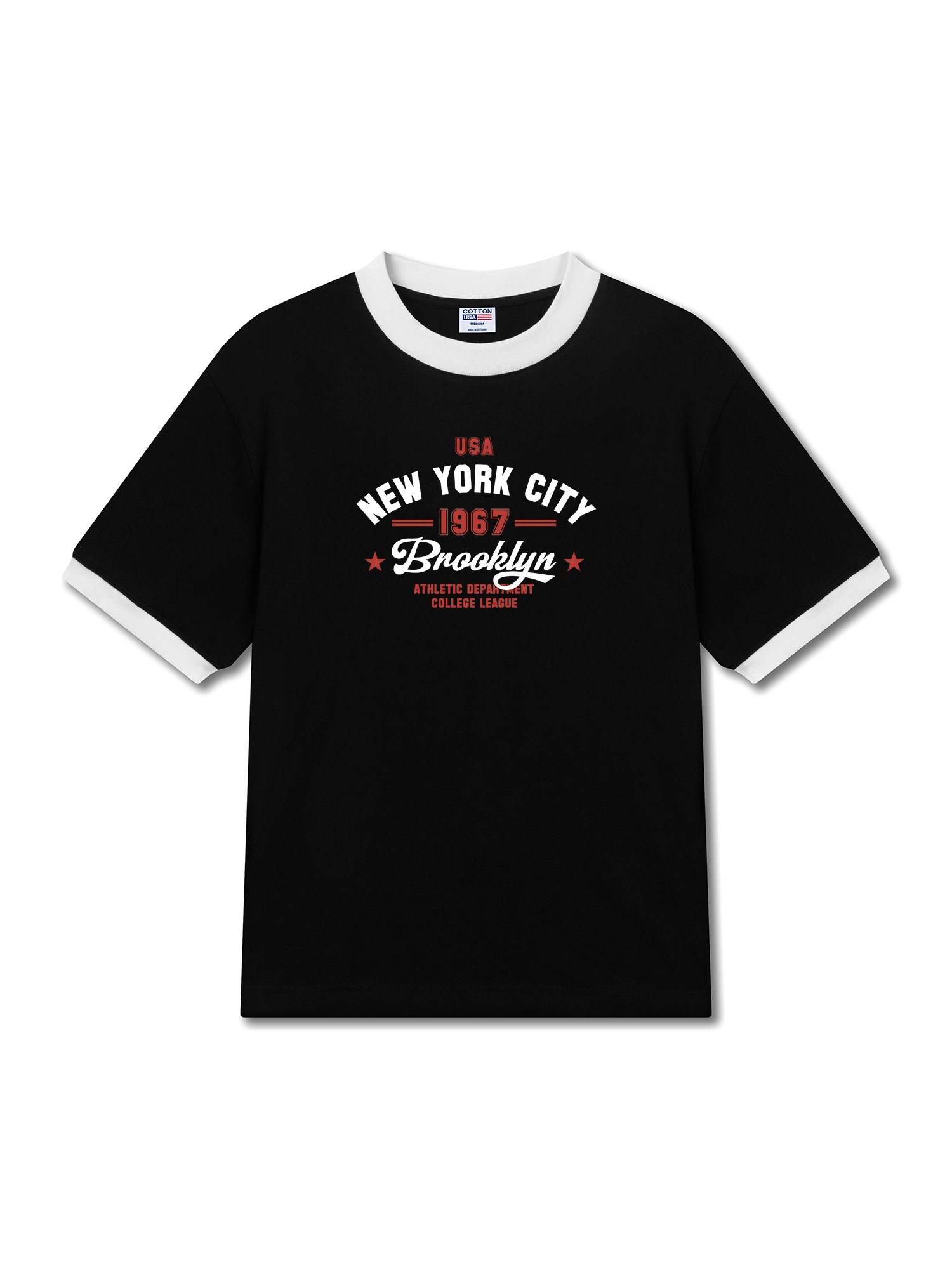 Áo Thun Ringer Relaxed Fit USA New York City