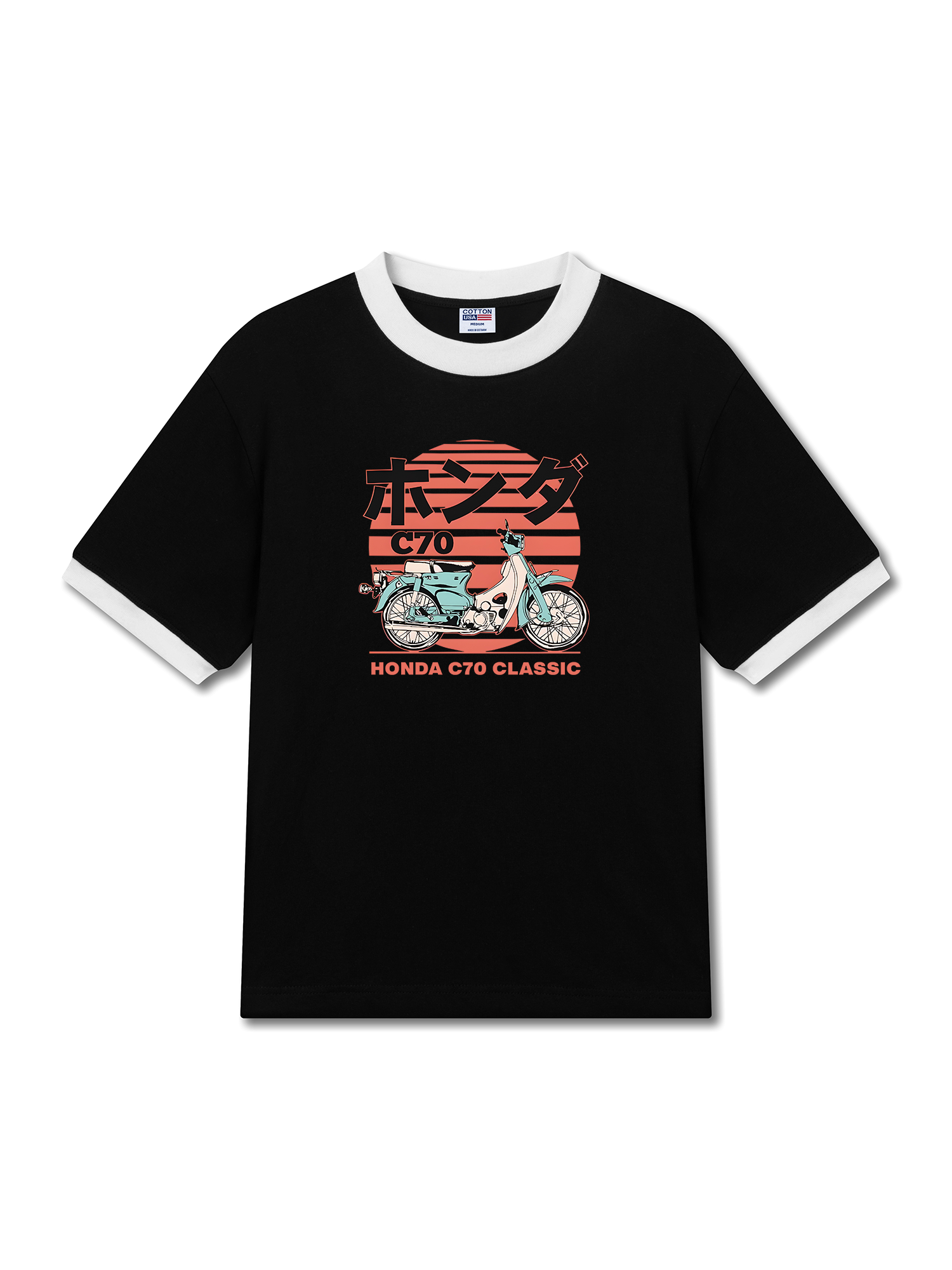 Áo Thun Ringer Relaxed Fit Honda C70 CLASSIC