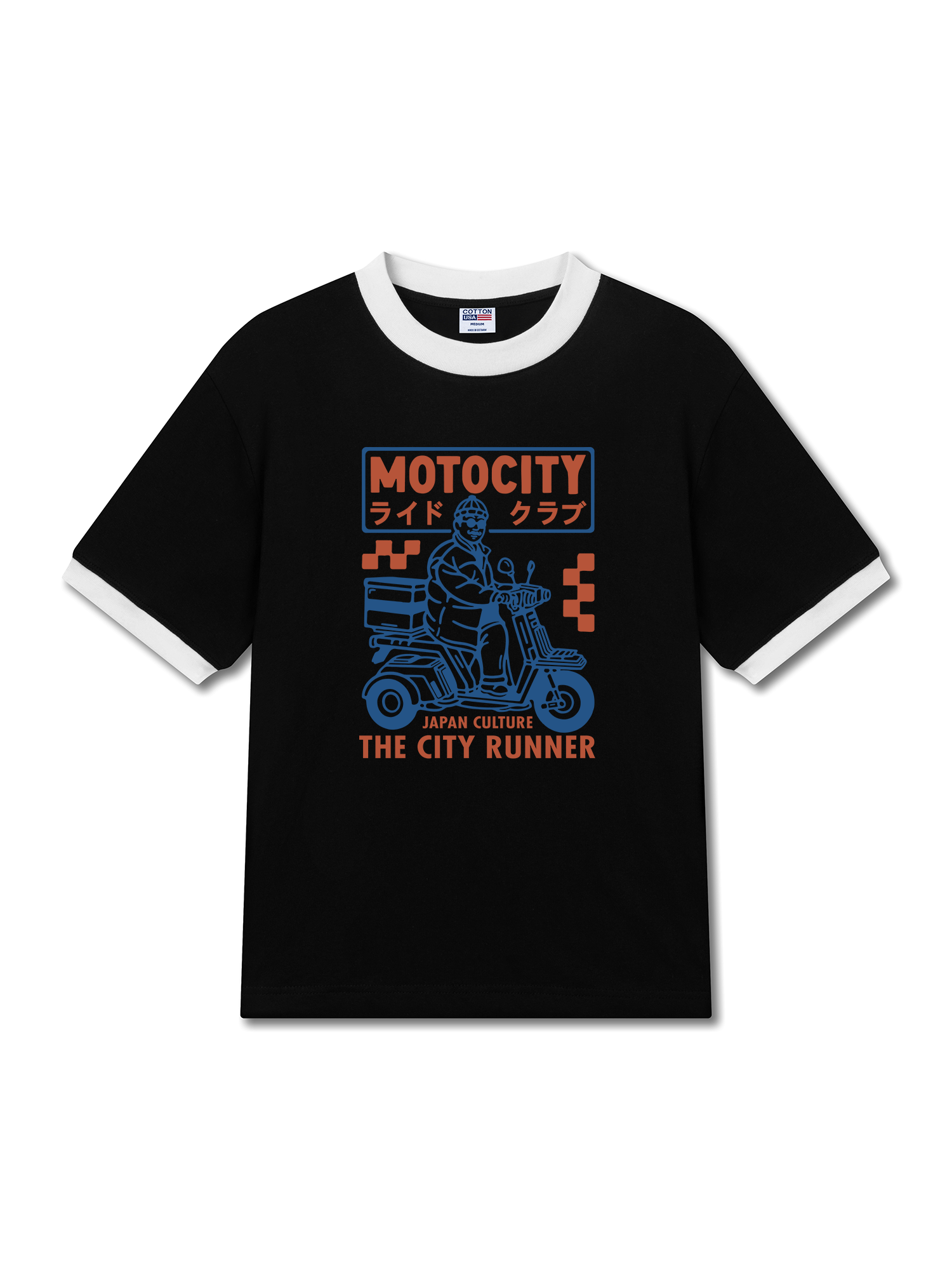 Áo Thun Ringer Relaxed Fit MOTOCITY