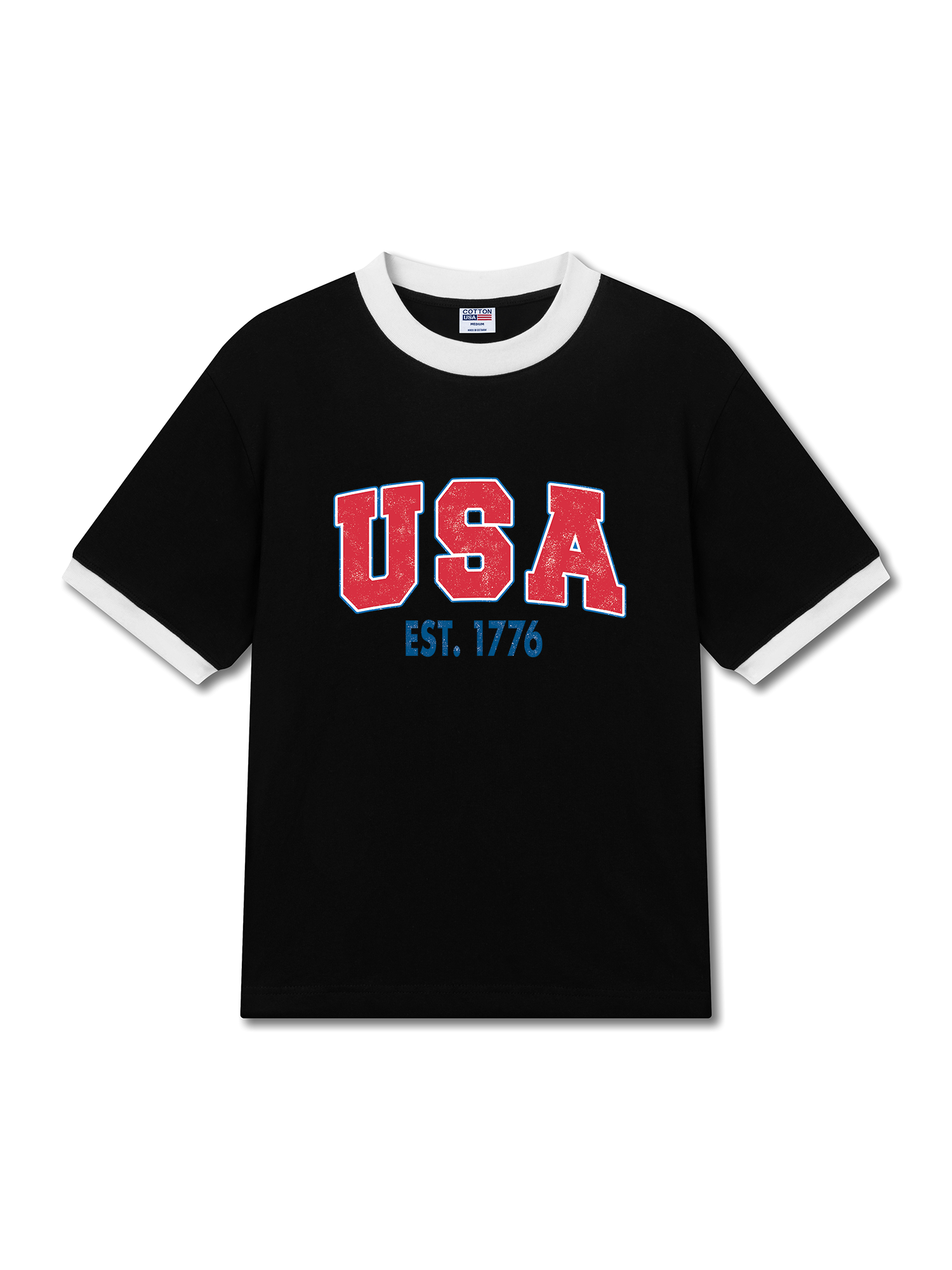 Áo Thun Ringer Relaxed Fit USA Est 1776