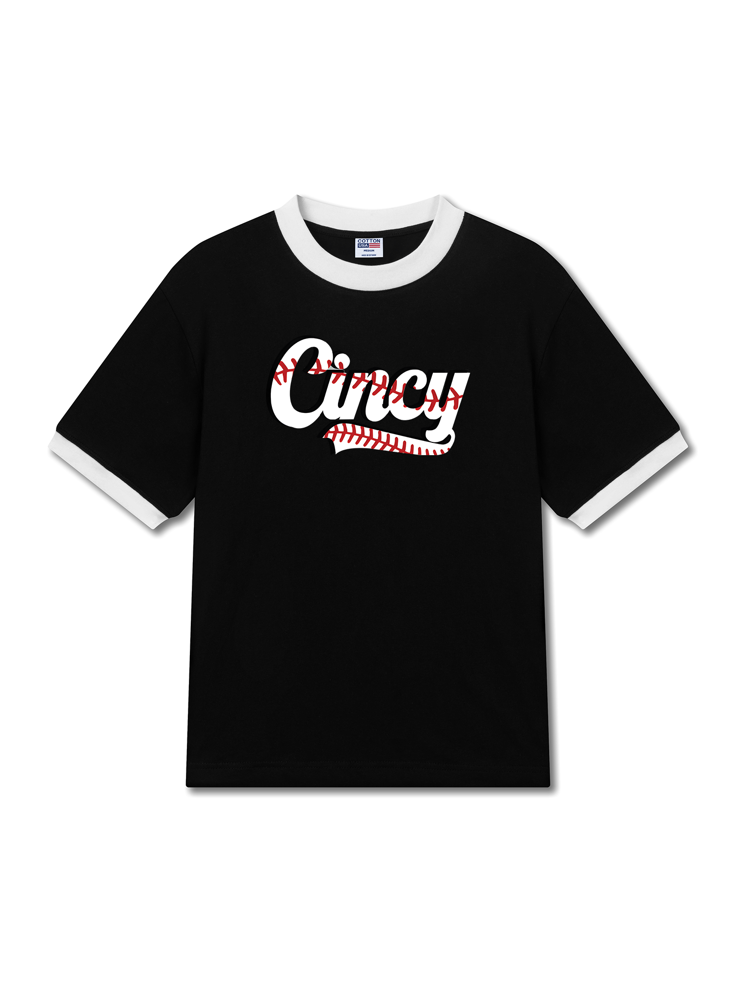 Áo Thun Ringer Relaxed Fit Baseball Cincy