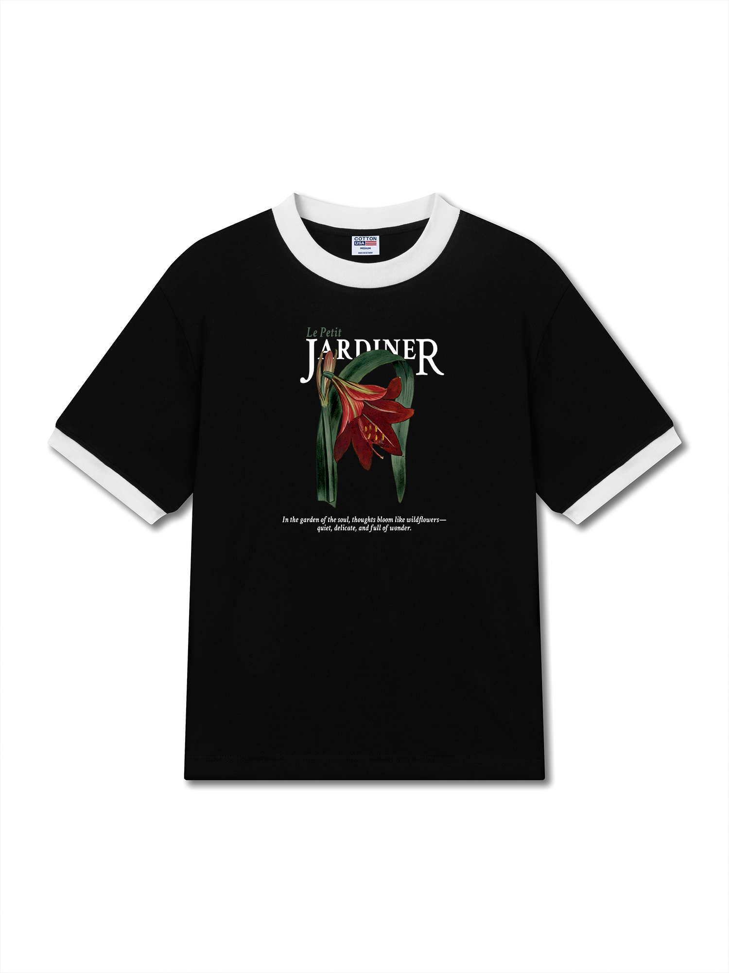 Áo Thun Ringer Relaxed Fit Le Petit Jardiner