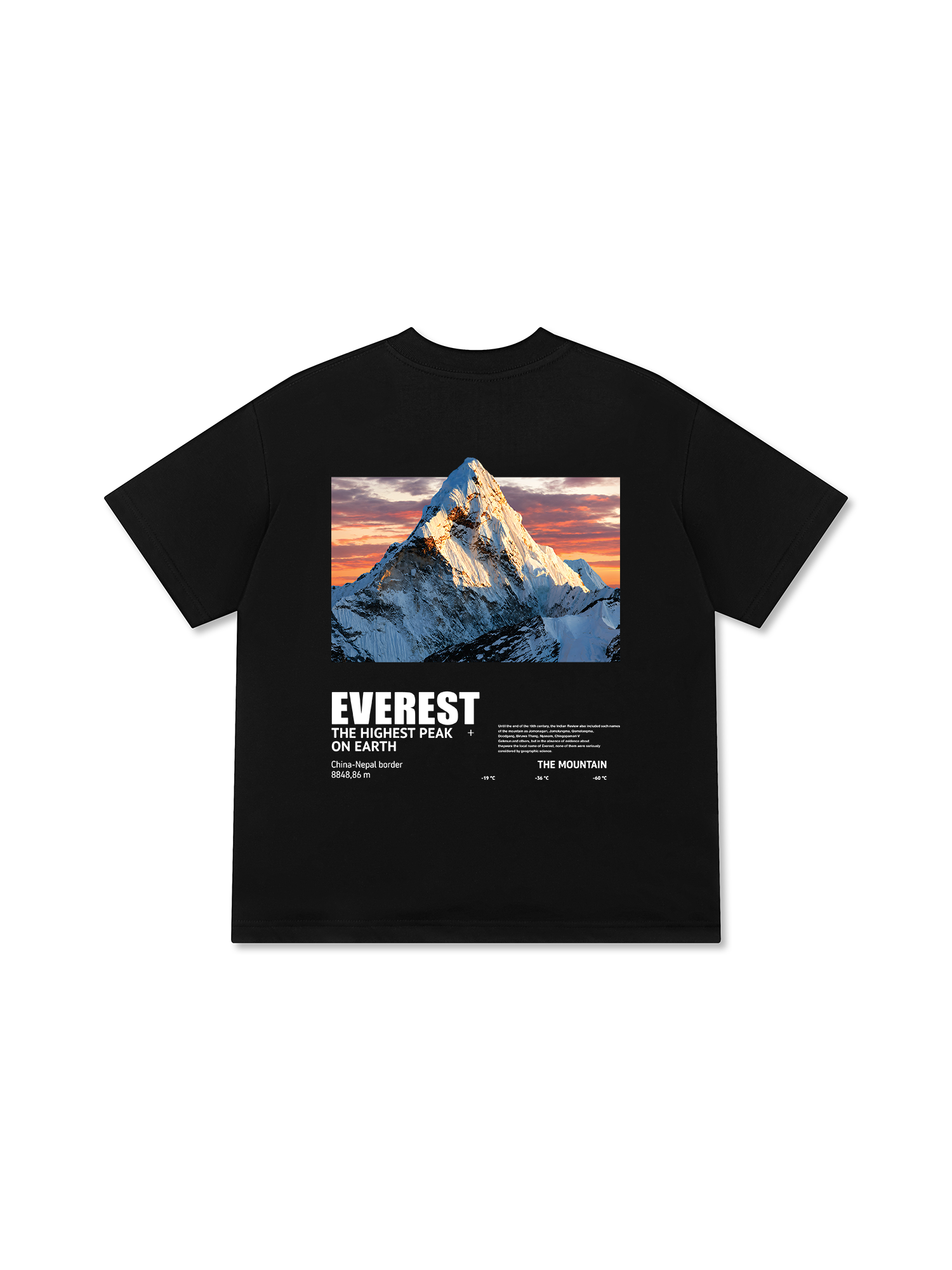 Áo Thun Relaxed Fit Adventure Everest The Highest Peak On Earth