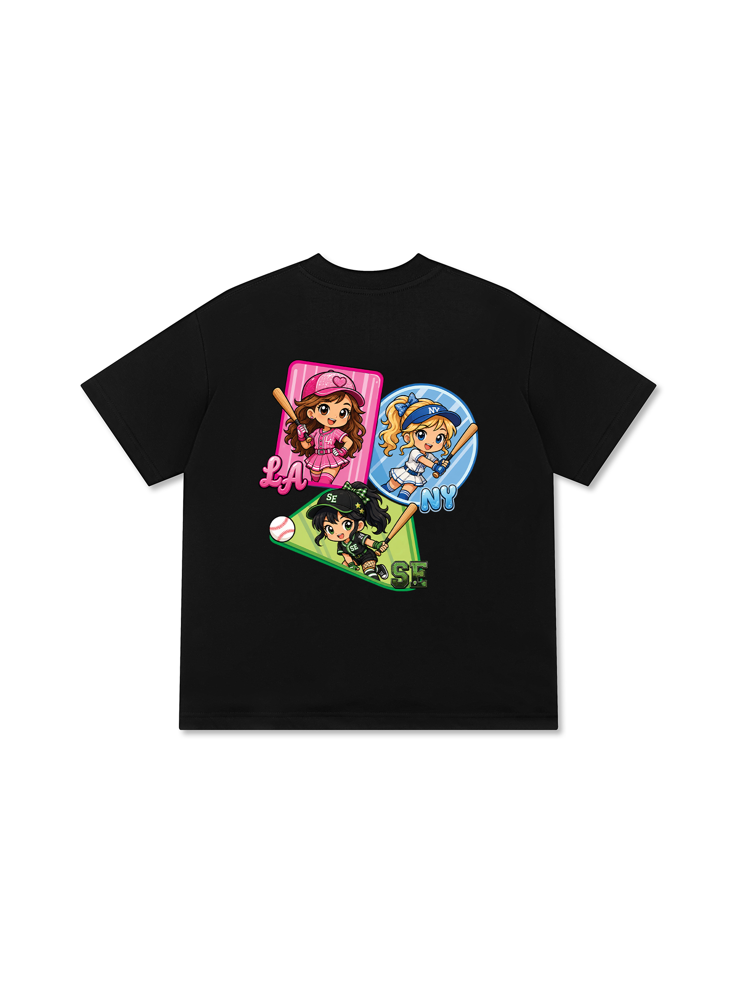Áo Thun Relaxed Fit Baseball PowerGirl