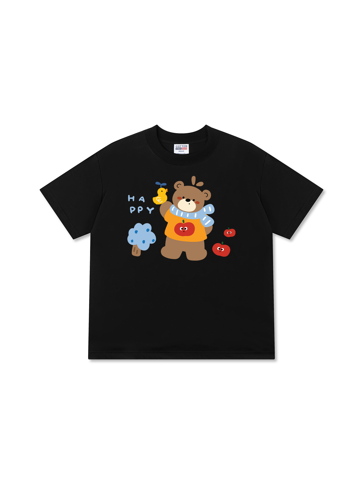Áo Thun Relaxed Fit Bear Town Happy Bear