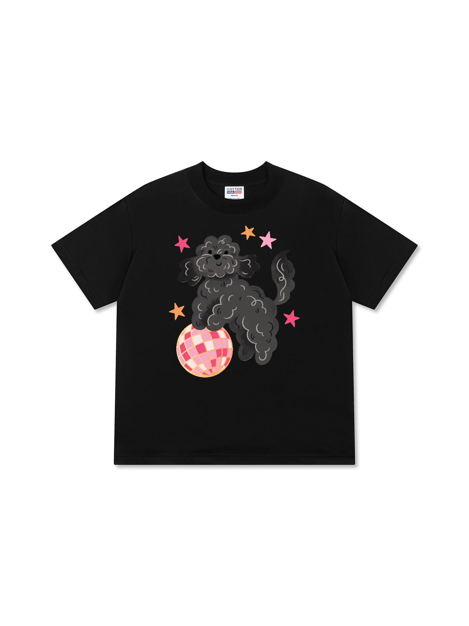 Áo Thun Relaxed Fit Soft Paw Poodle And Bling Ball