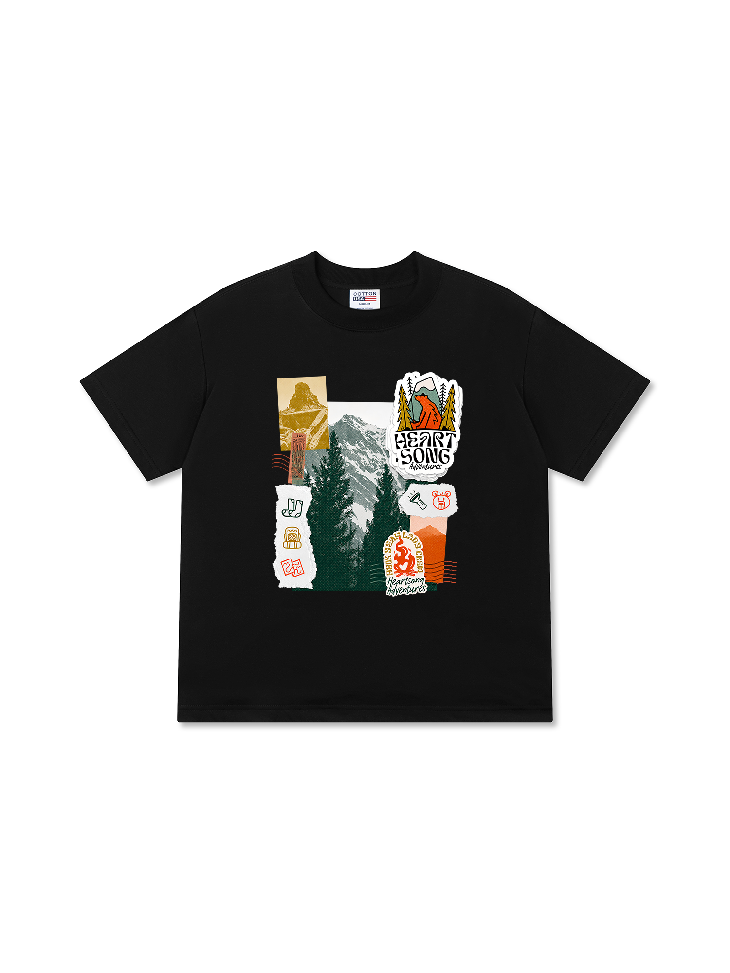 Áo Thun Relaxed Fit Tshirt Adventure Heart Song Adventure