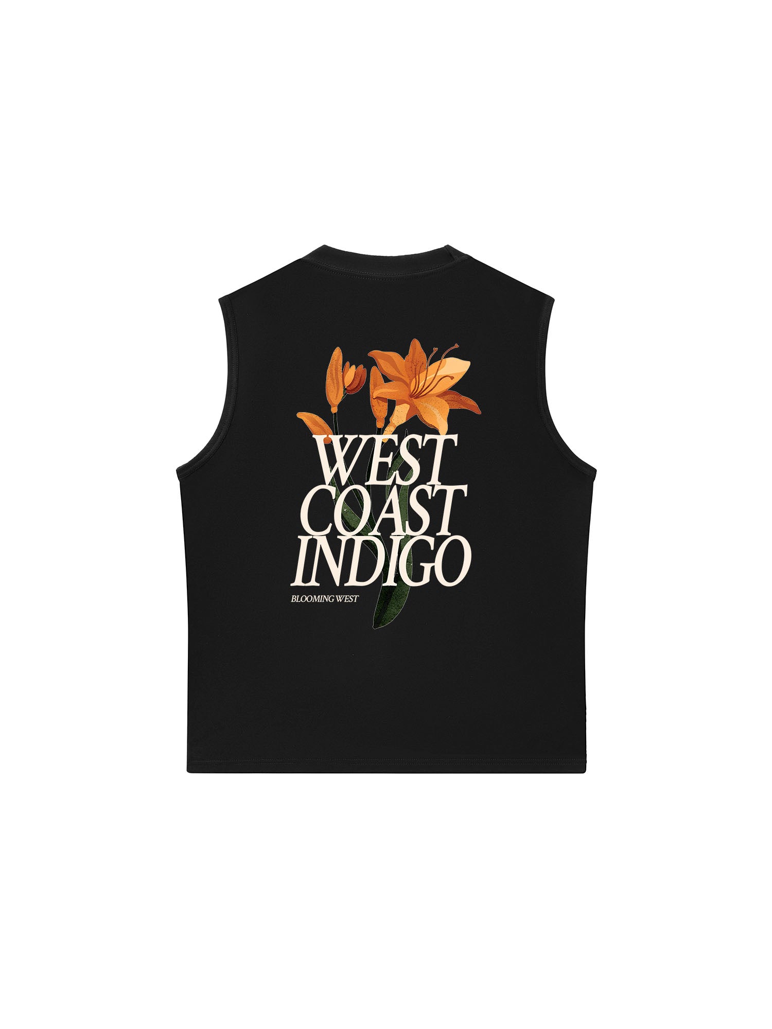 Áo Ba Lỗ Relaxed Fit West coast indigo