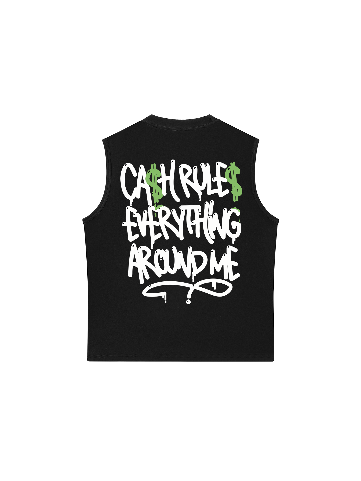 Áo Ba Lỗ Relaxed Fit Money Cash Rules Everything