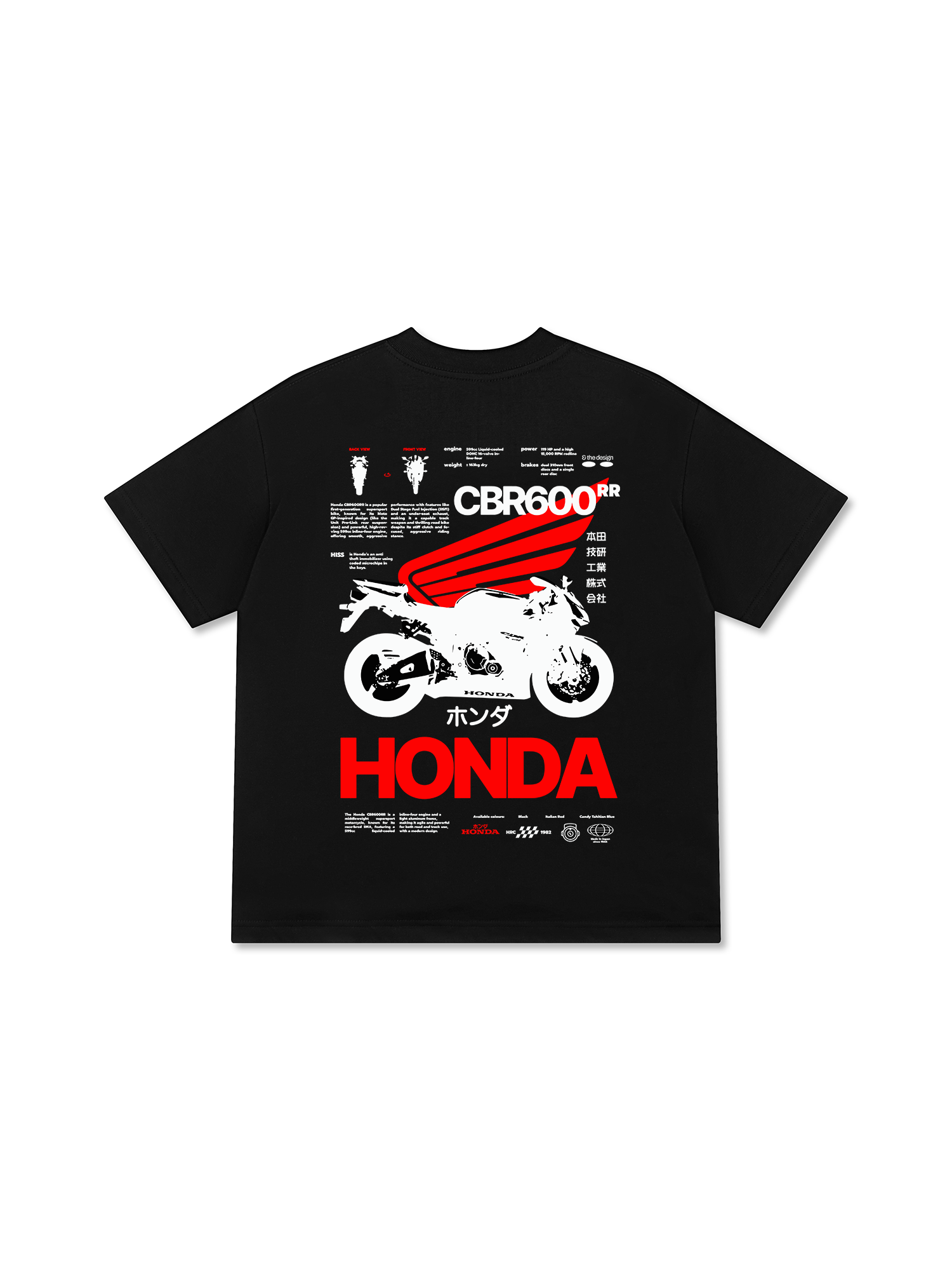 Áo Thun Relaxed Fit CBR 600 RR The Design