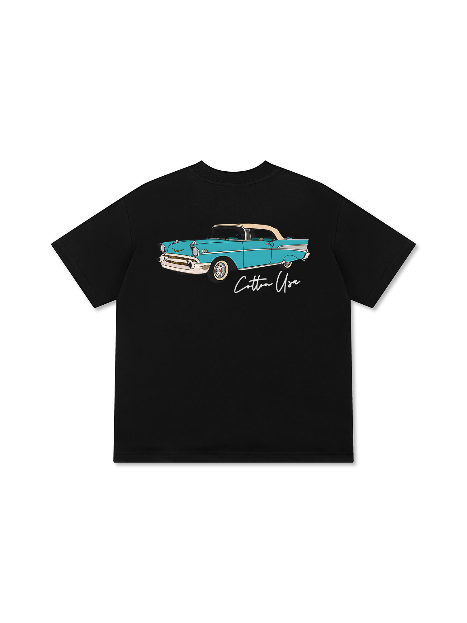 Áo Thun Relaxed Fit Classic Car Blue