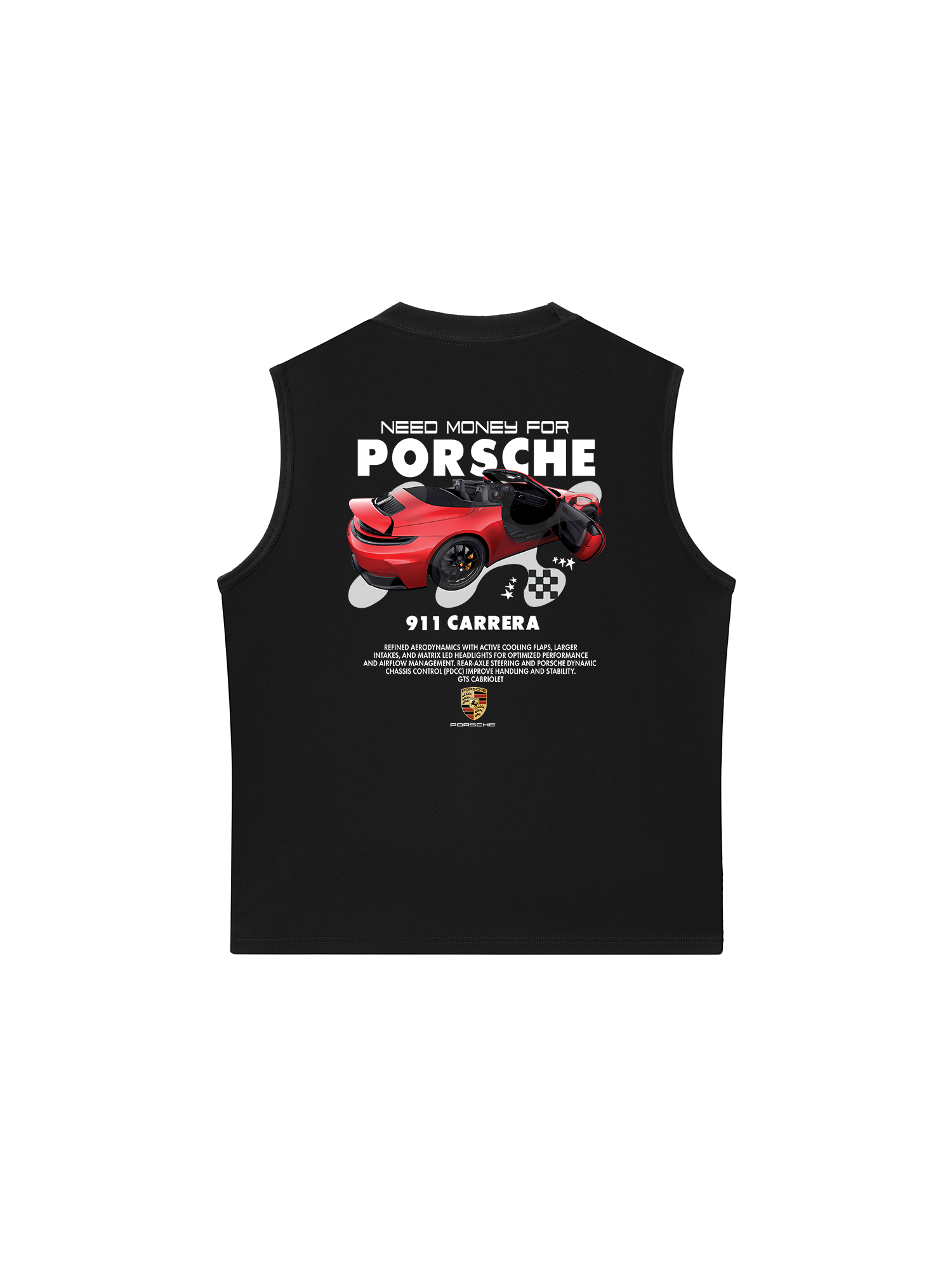 Áo Ba Lỗ Relaxed Fit Porsche Red 911