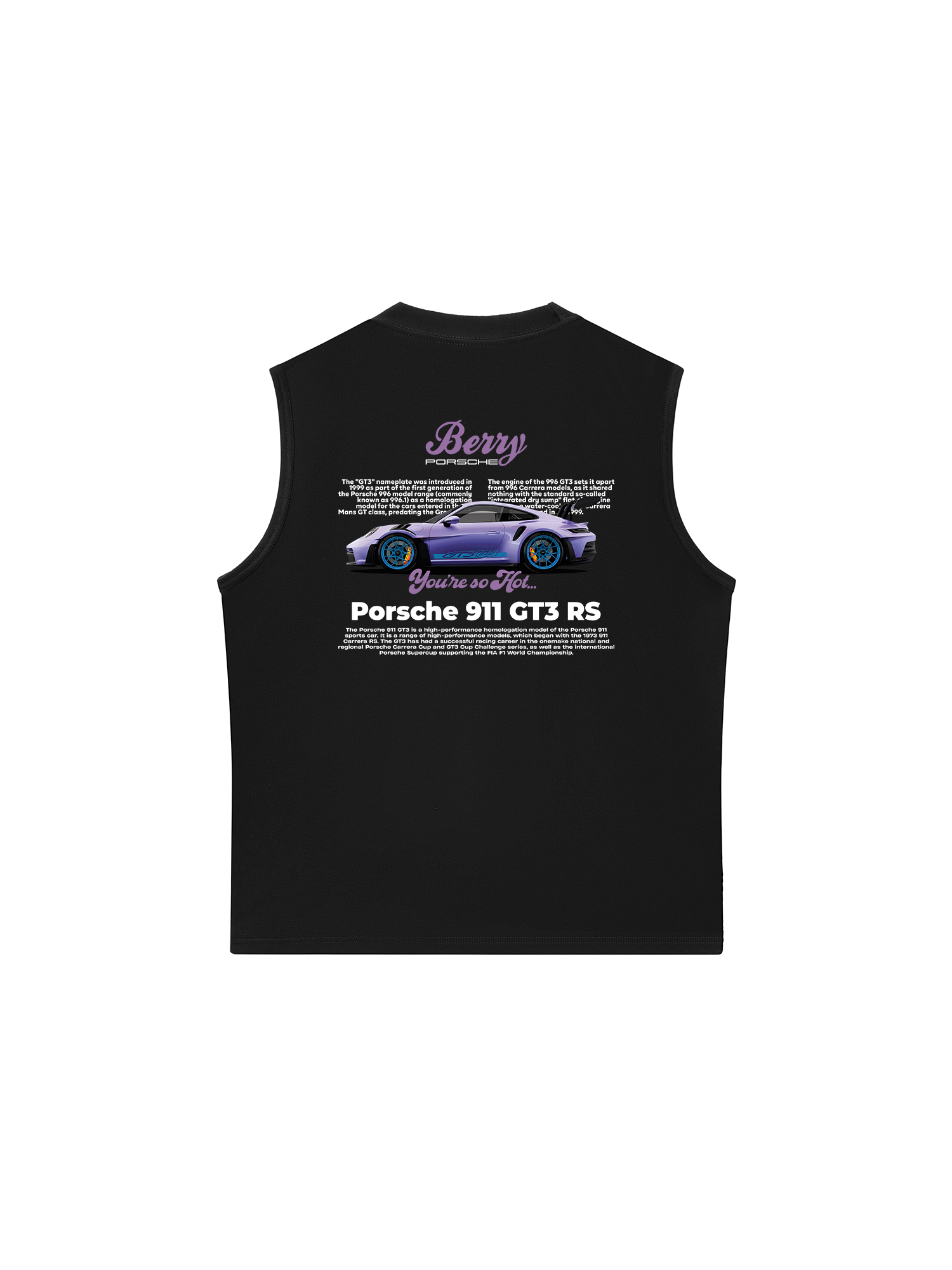 Áo Ba Lỗ Relaxed Fit Porsche Violet Berry