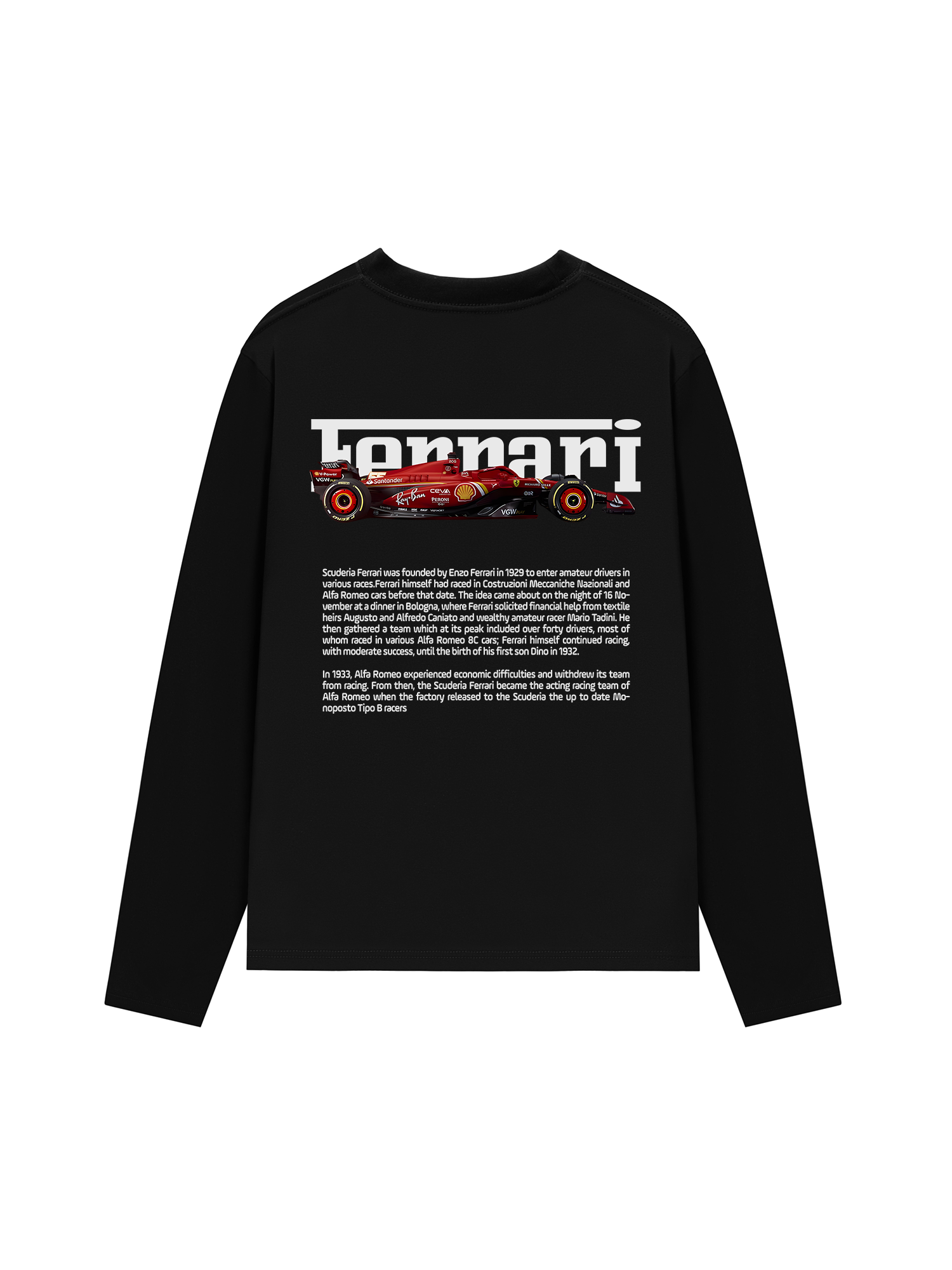 Áo Thun Dài Tay Ferrari Enzo Leon