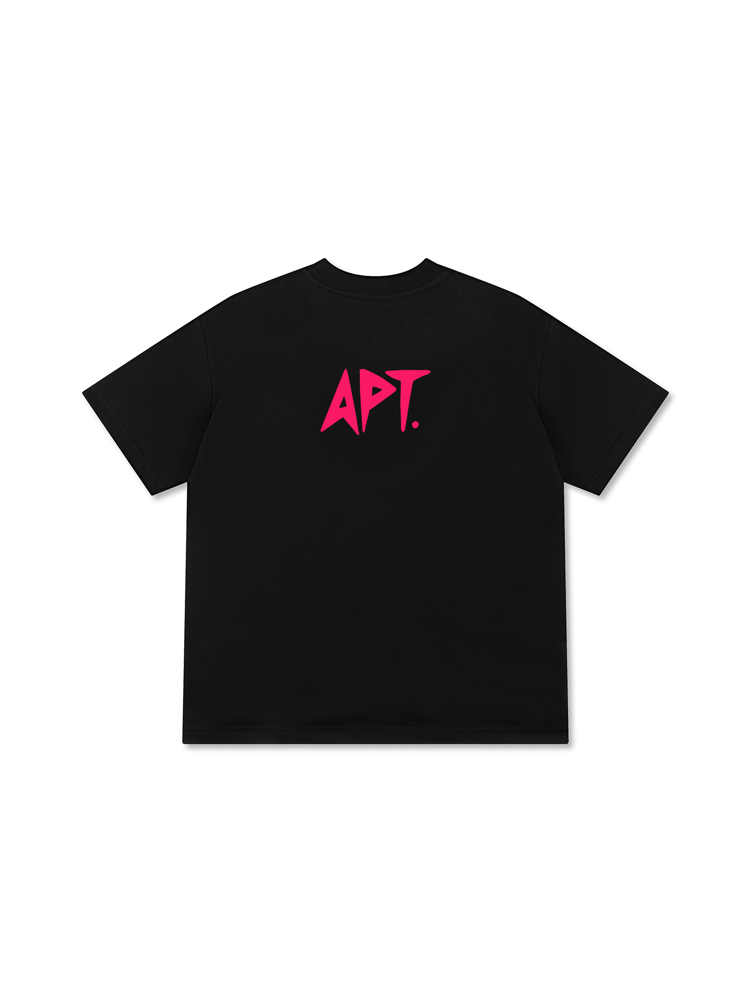 Áo Thun Relaxed Fit Black Pink Cute APT