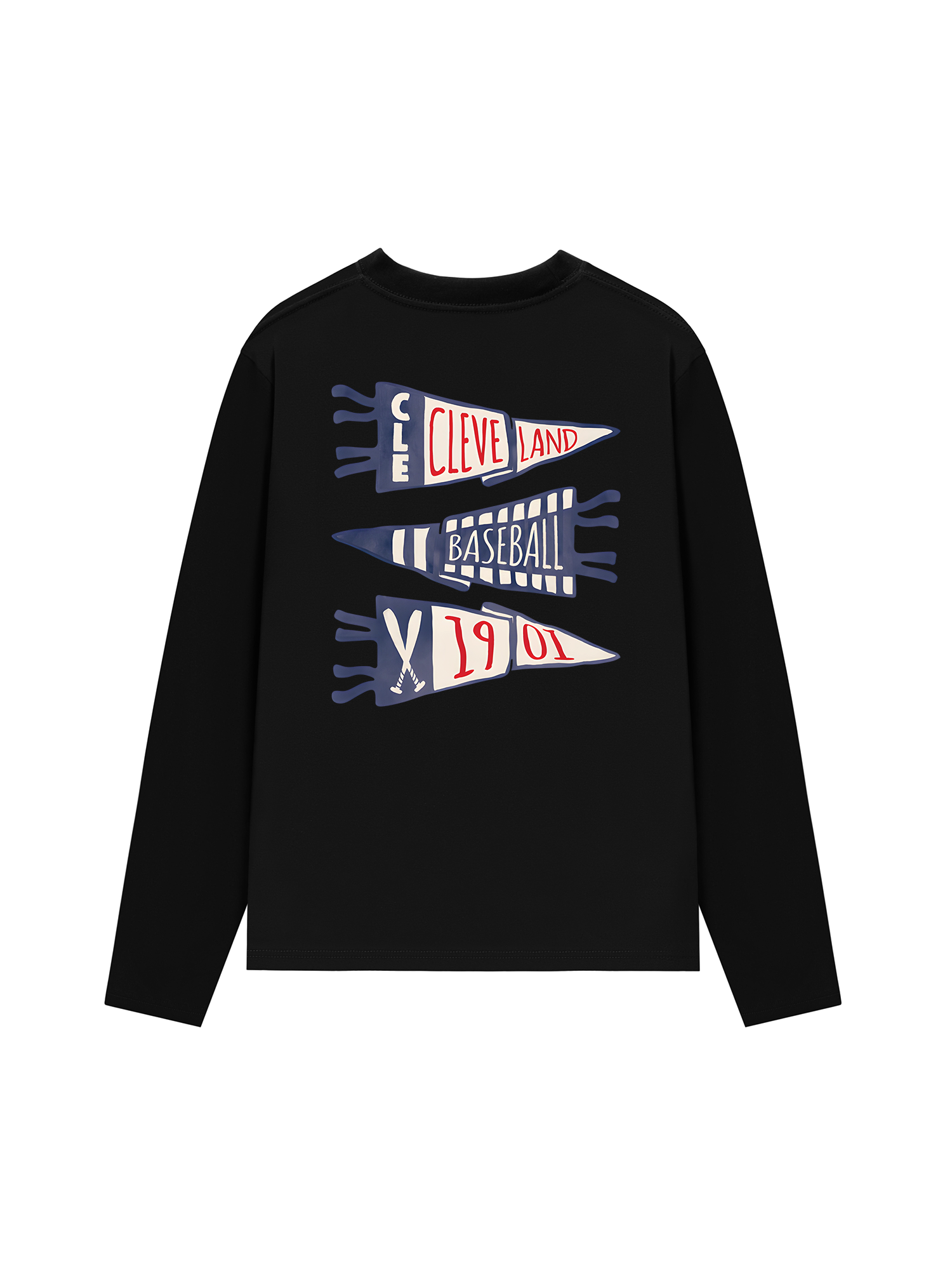 Áo Thun Dài Tay Baseball Cleve Land