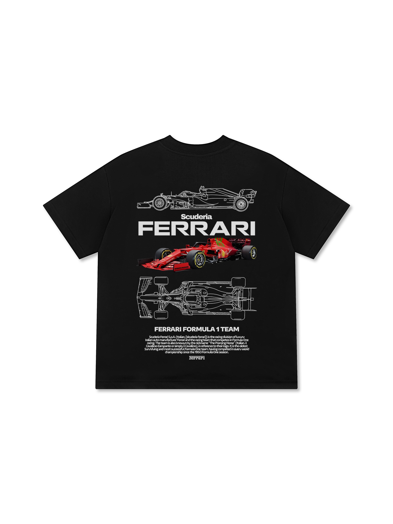 Áo Thun Relaxed Fit Ferrari The Pracing Horse