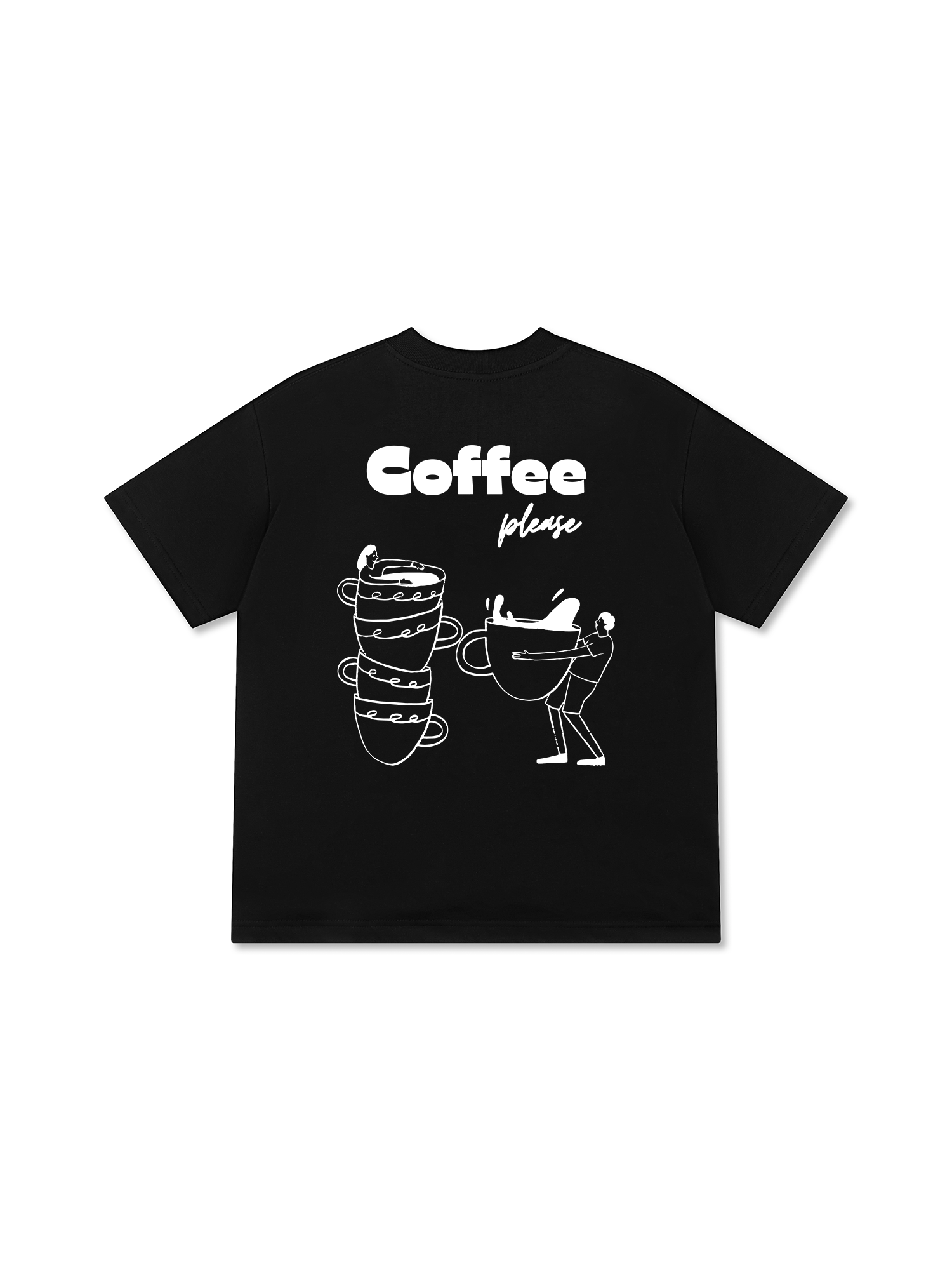 Áo Thun Relaxed Fit Daily Cup Coffee Please