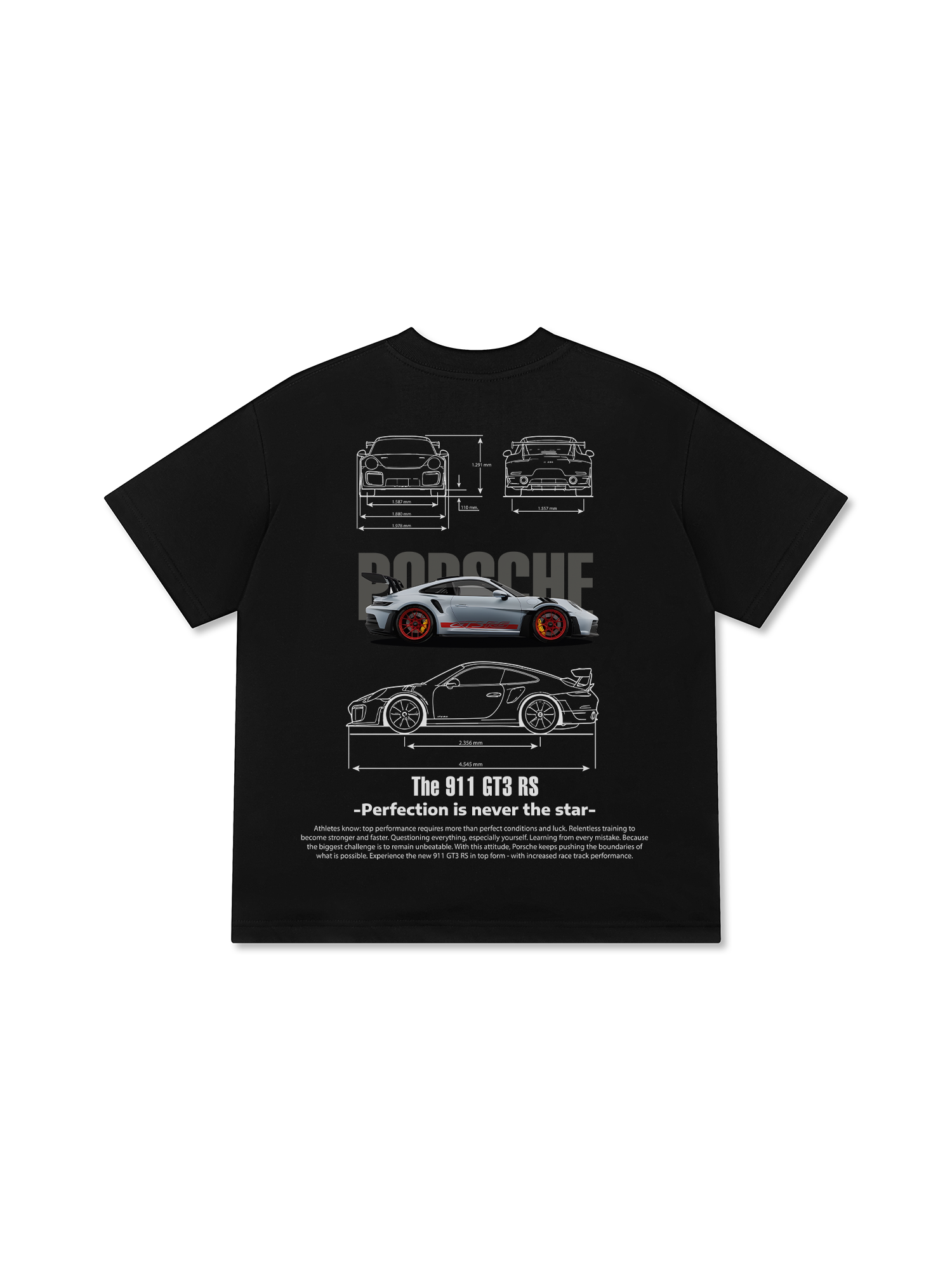 Áo Thun Relaxed Fit Porsche Blueprint 911 GT3 RS