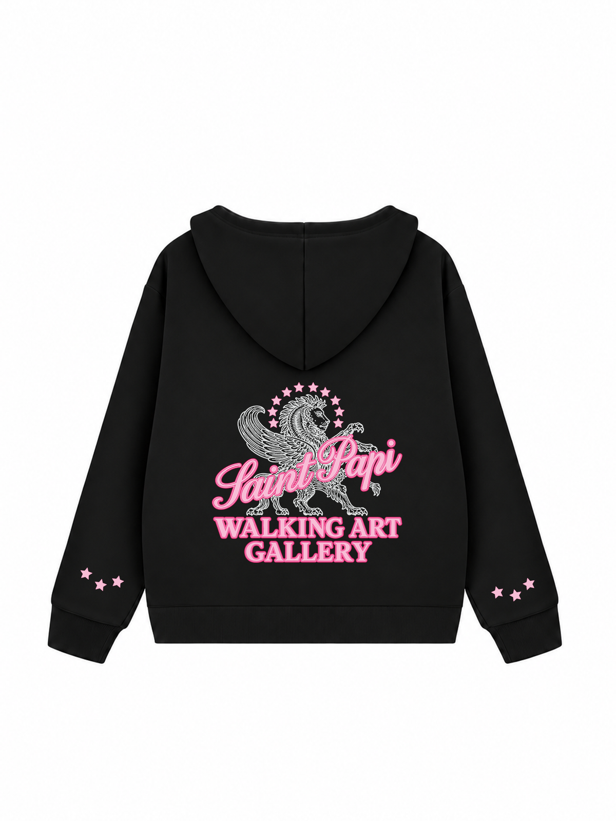 Áo Hoodie Zip Nỉ Hai Da Pink Saint Horse
