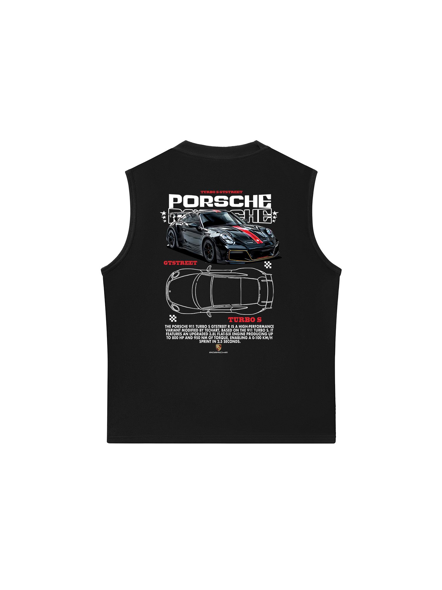 Áo Ba Lỗ Relaxed Fit Porsche Turbo S GTSTREET