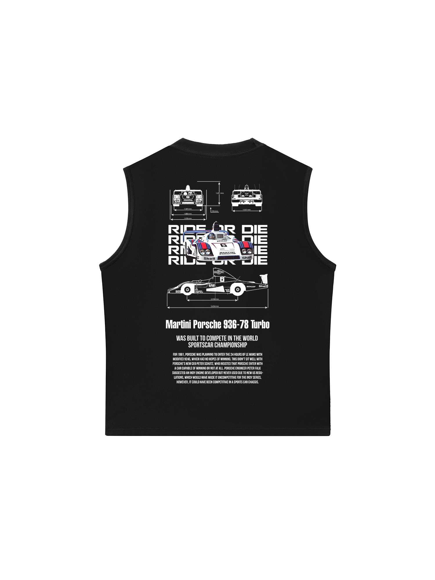 Áo Ba Lỗ Relaxed Fit Porsche Martini 936-78 Turbo