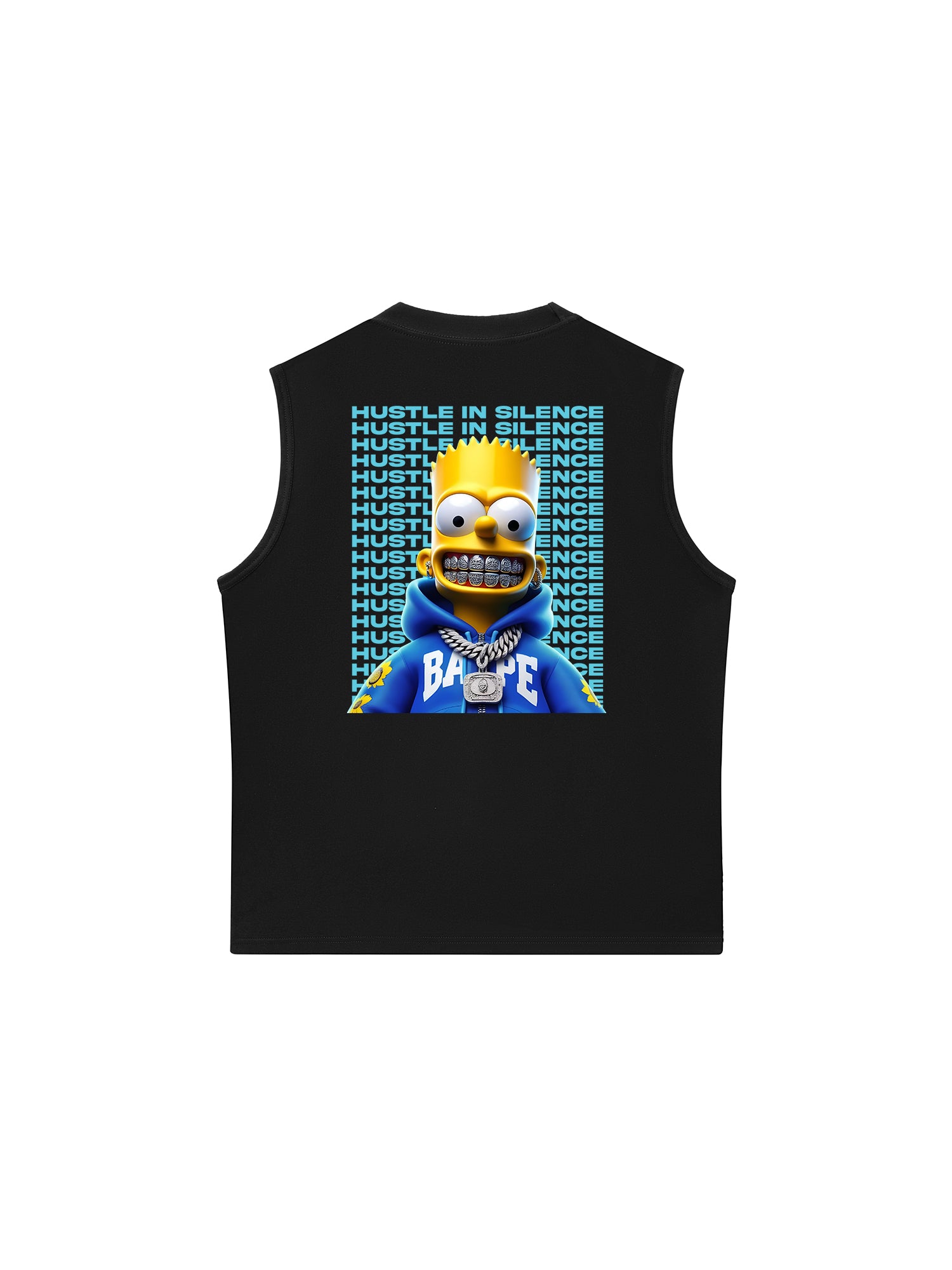Áo Ba Lỗ Relaxed Fit Money Bart Simpson Flexing