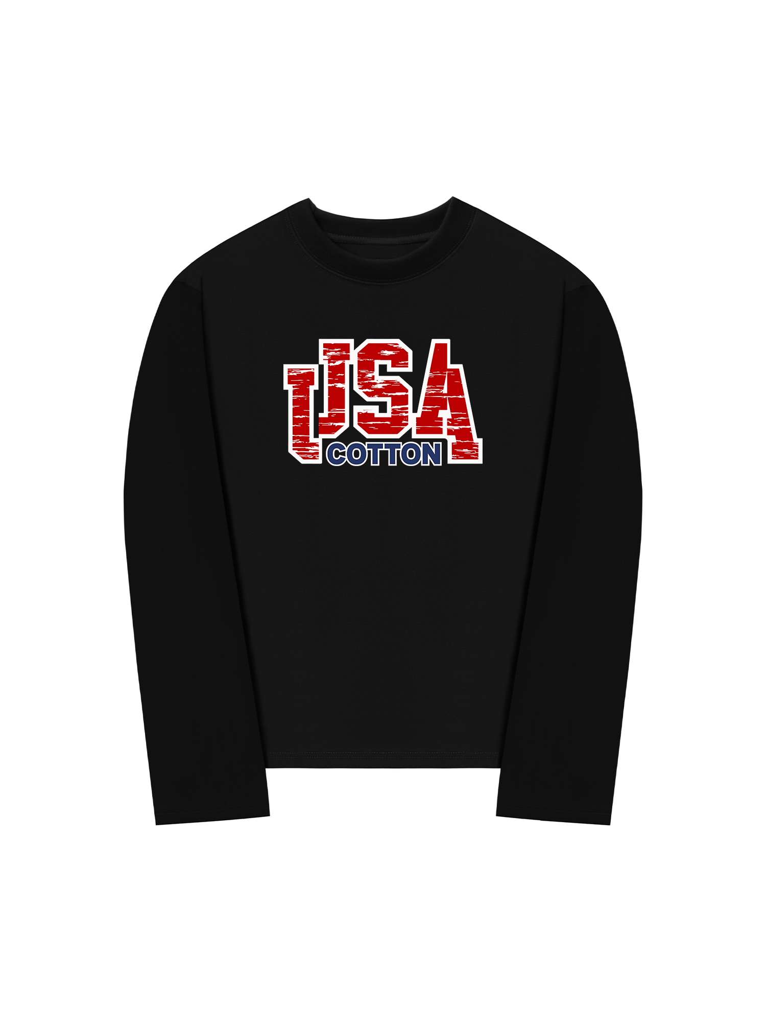 Áo Thun Dài Tay USA Scratched Typo