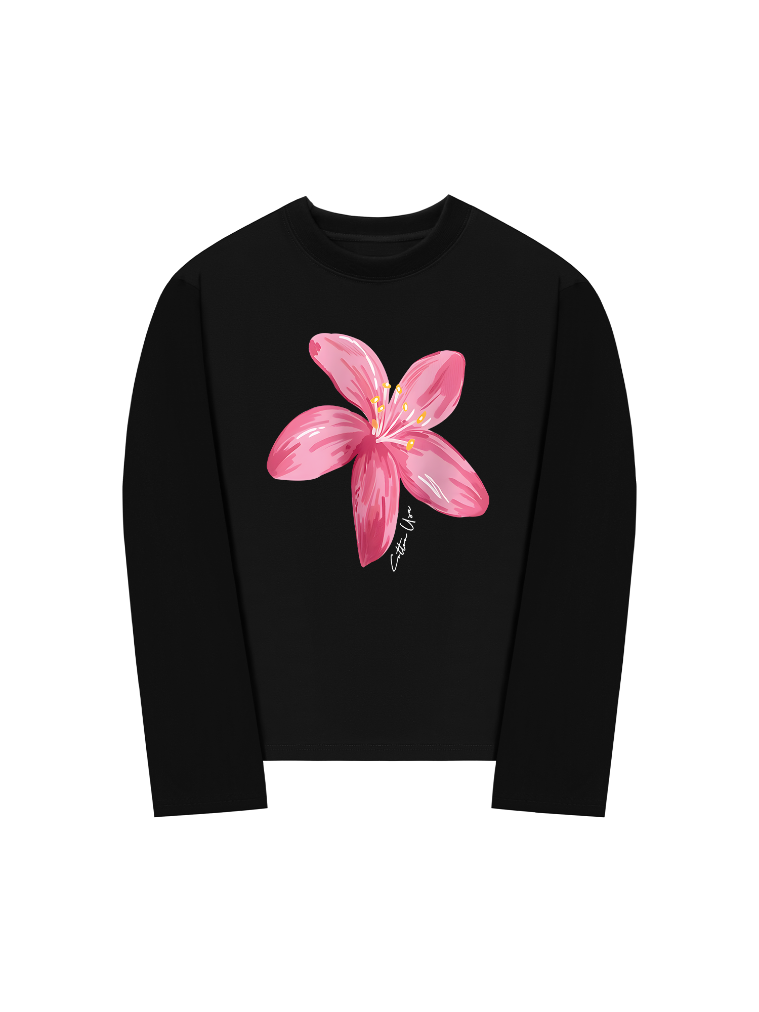 Áo Thun Dài Tay Floral Pink Flower