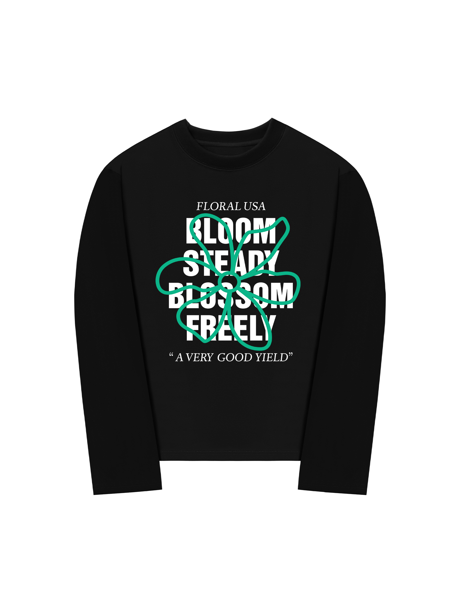 Áo Thun Dài Tay Floral Bloom Steady