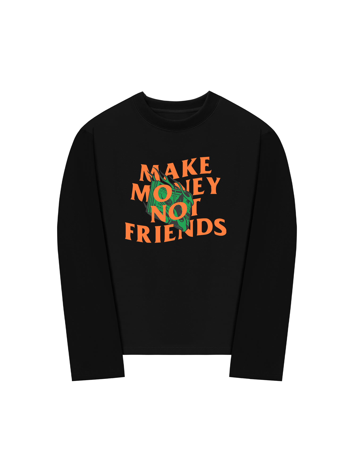 Áo Thun Dài Tay Money Make Money Not Friends