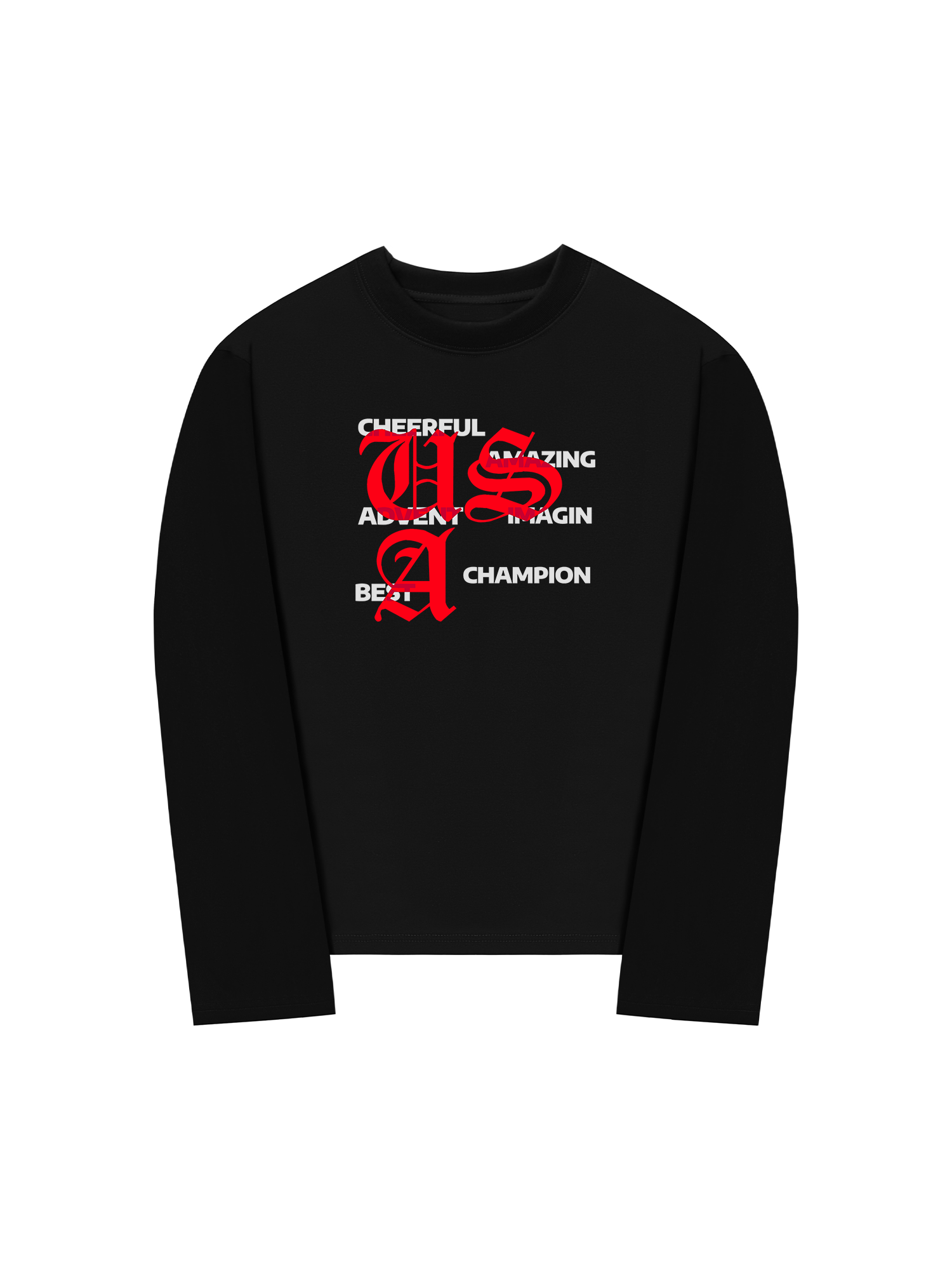 Áo Thun Dài Tay USA Classic Positive