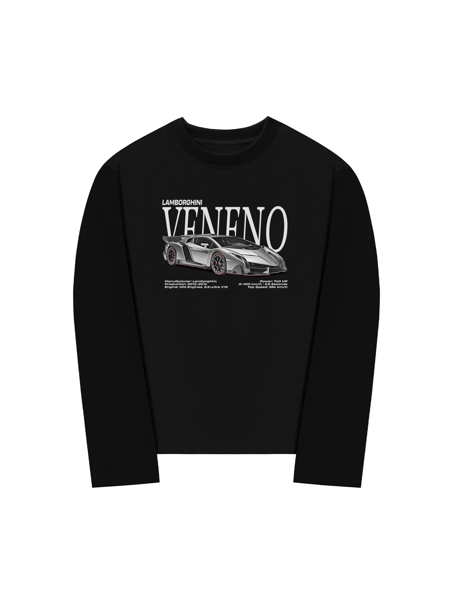 Áo Thun Dài Tay Lamborghini Veneno Speed