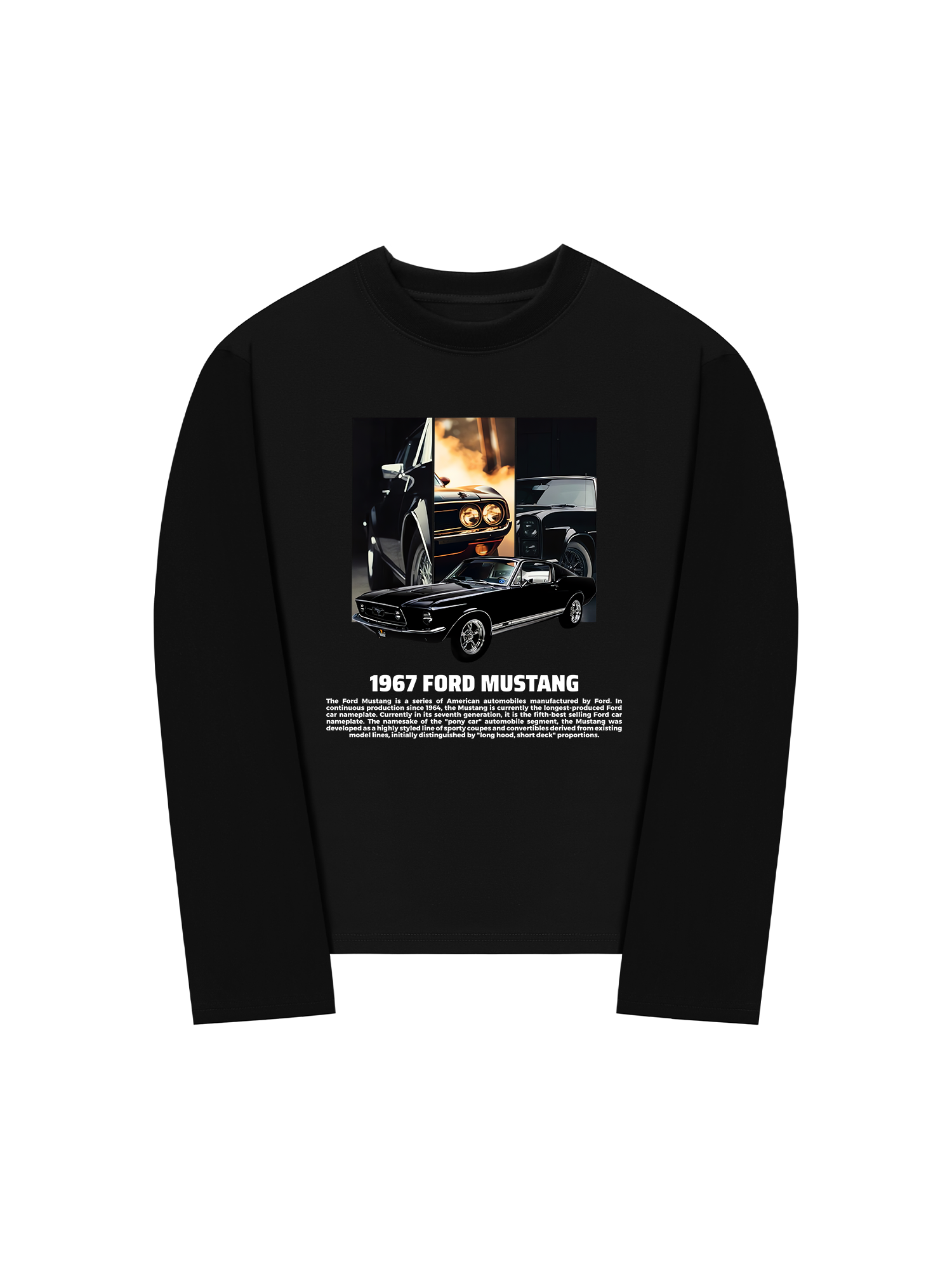 Áo Thun Dài Tay Ford Mustang 1967