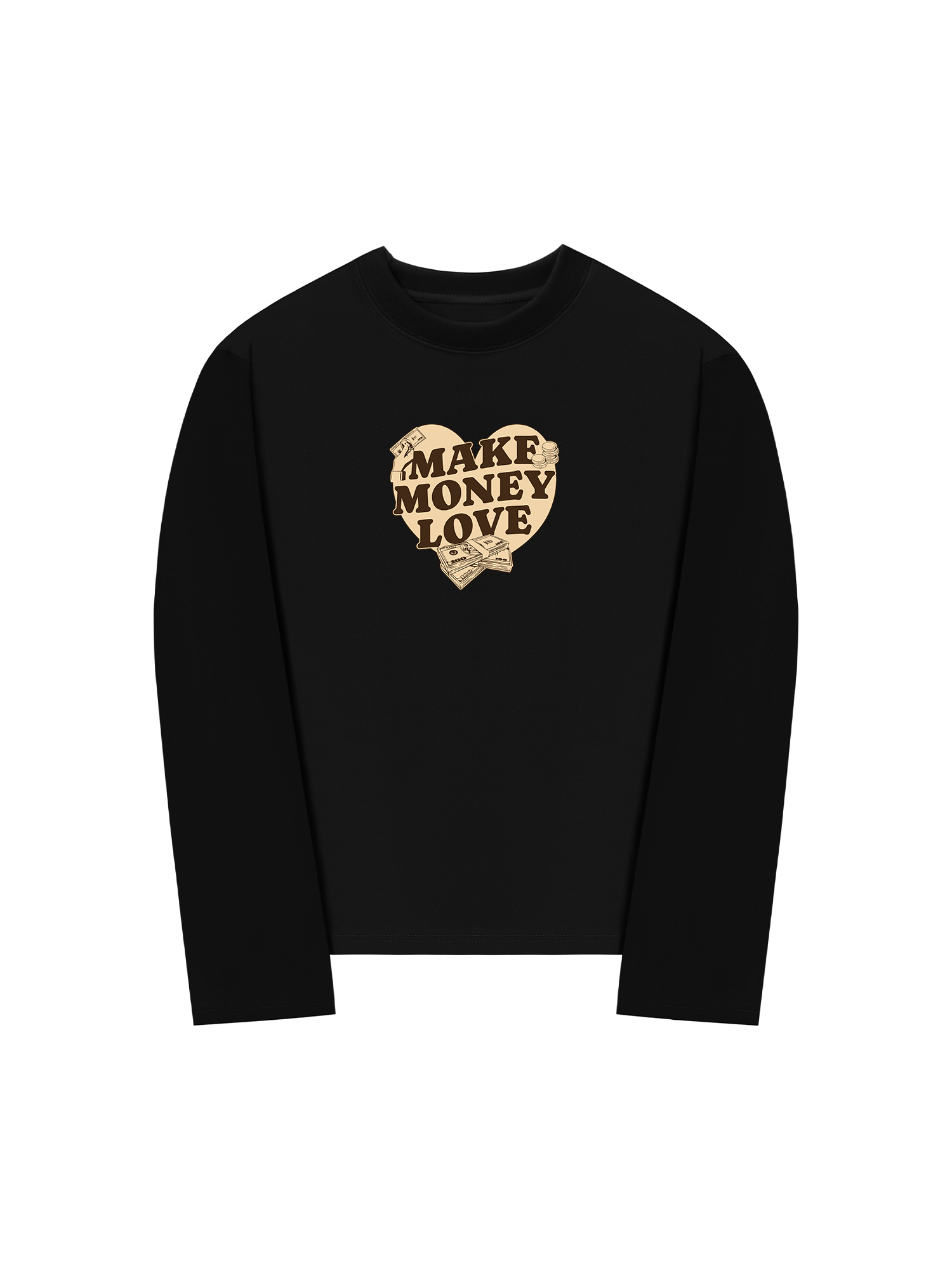 Áo Thun Dài Tay Money Make Money Love