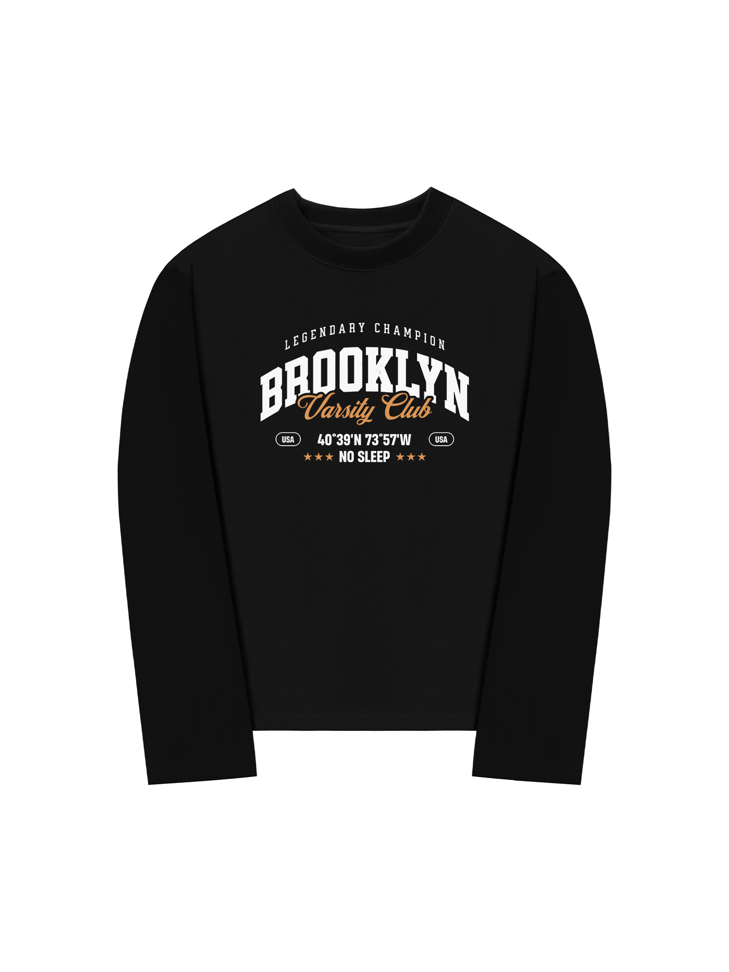 Áo Thun Dài Tay City Brooklyn Varsity Club
